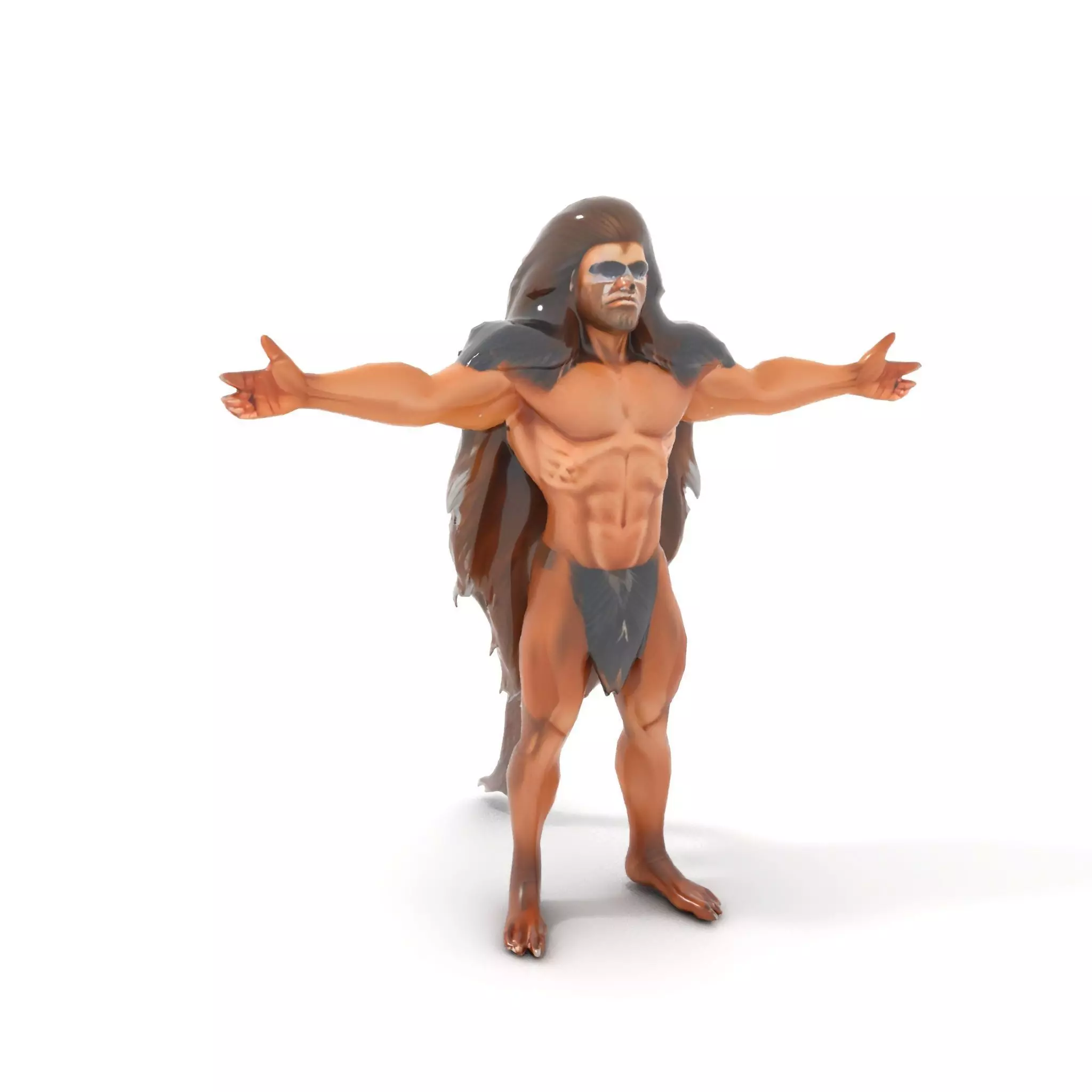 Ferocious Beast Warrior model pack Low-poly 3D model_21