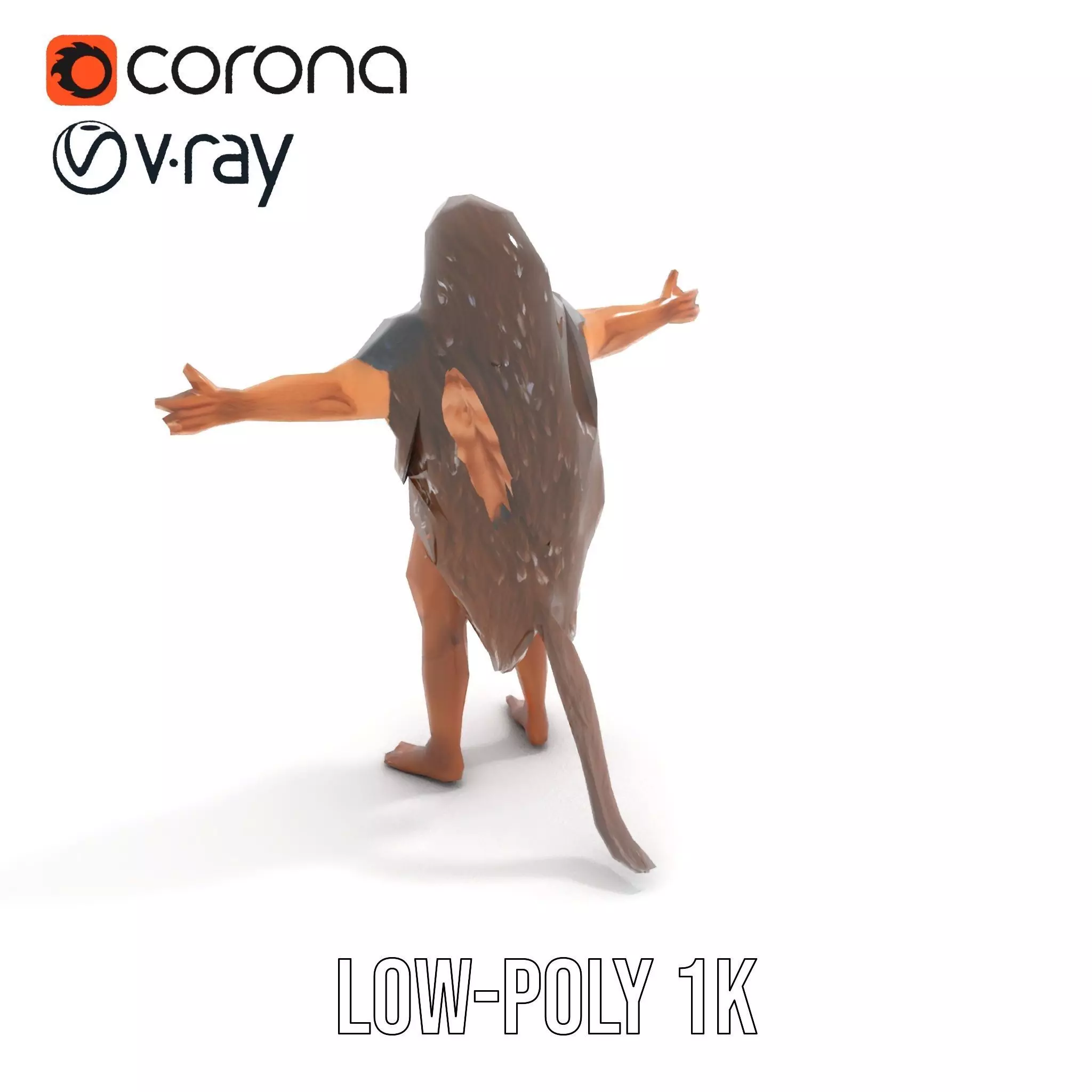 Ferocious Beast Warrior model pack Low-poly 3D model_14