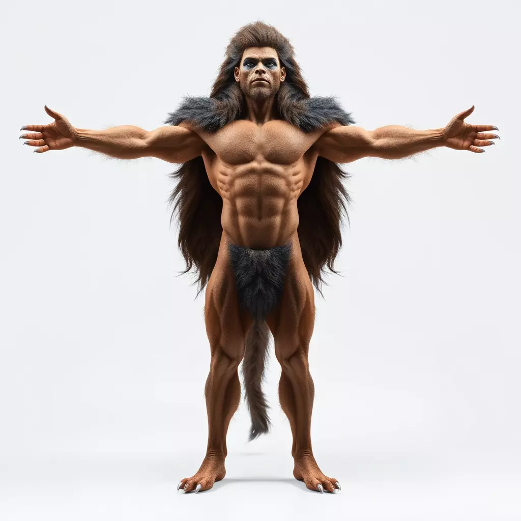 Ferocious Beast Warrior model pack Low-poly 3D model_2