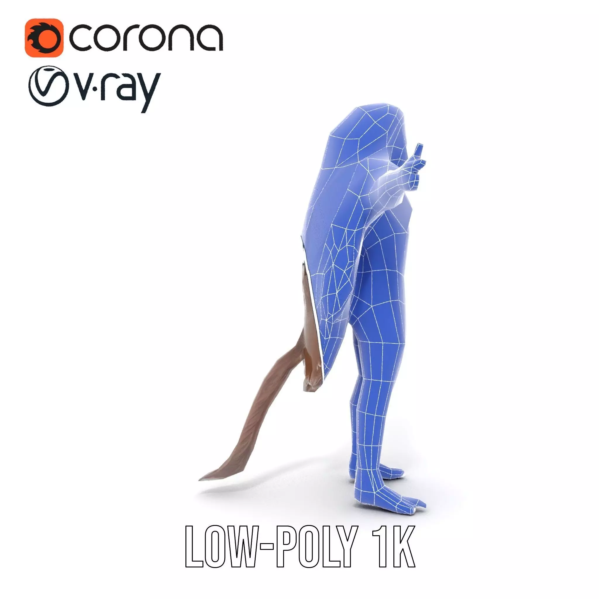 Ferocious Beast Warrior model pack Low-poly 3D model_31