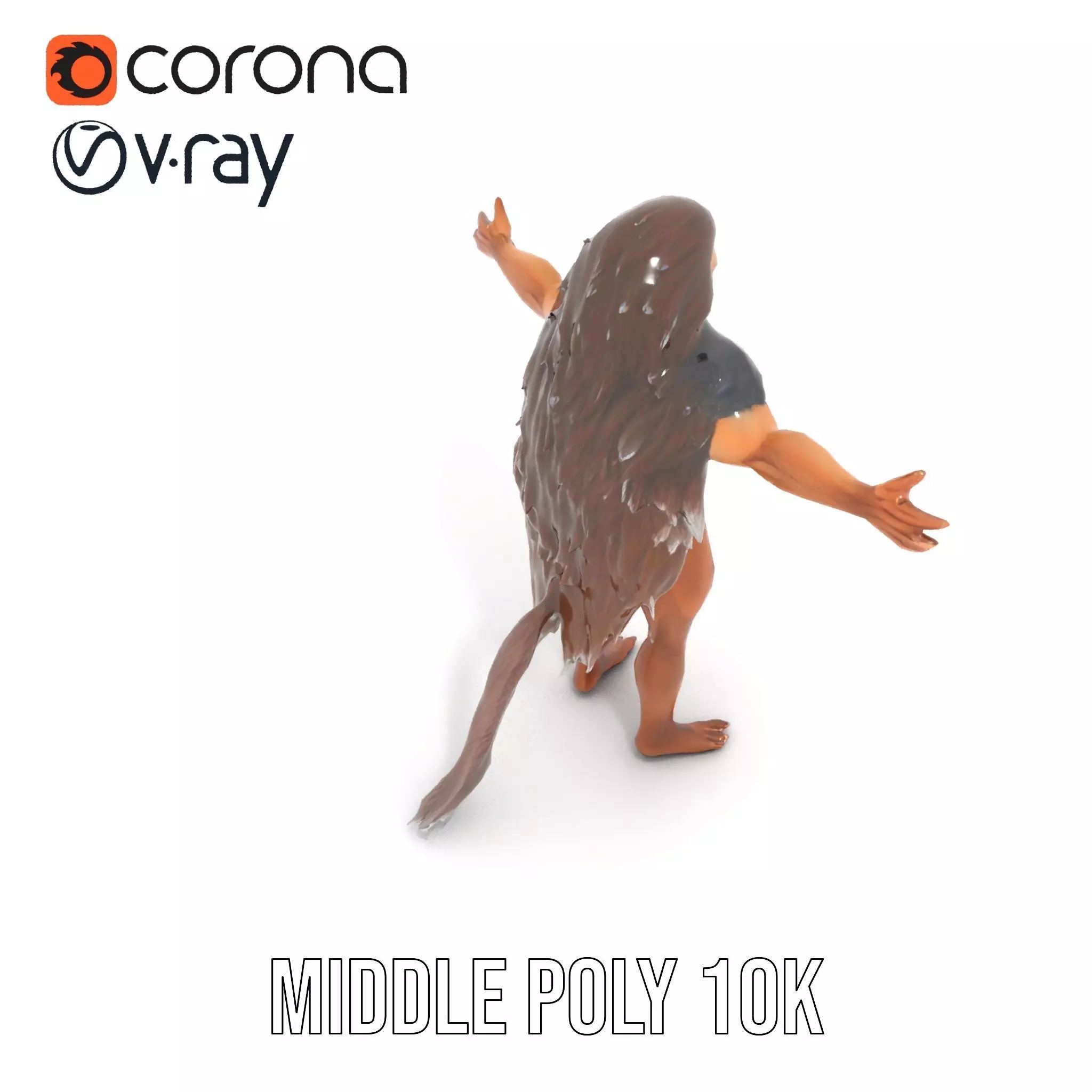 Ferocious Beast Warrior model pack Low-poly 3D model_24