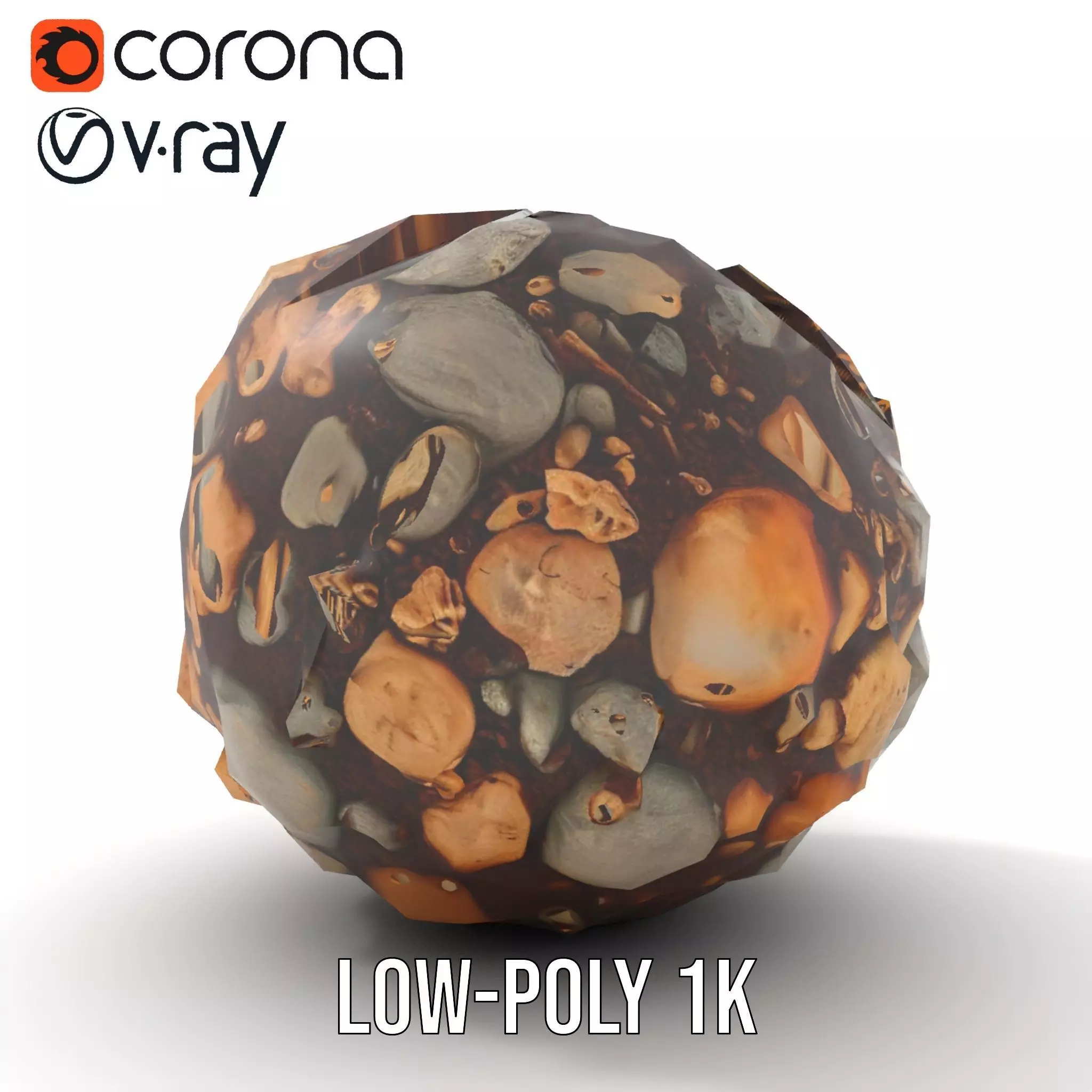 Natural Pebble Surface model pack Texture_12