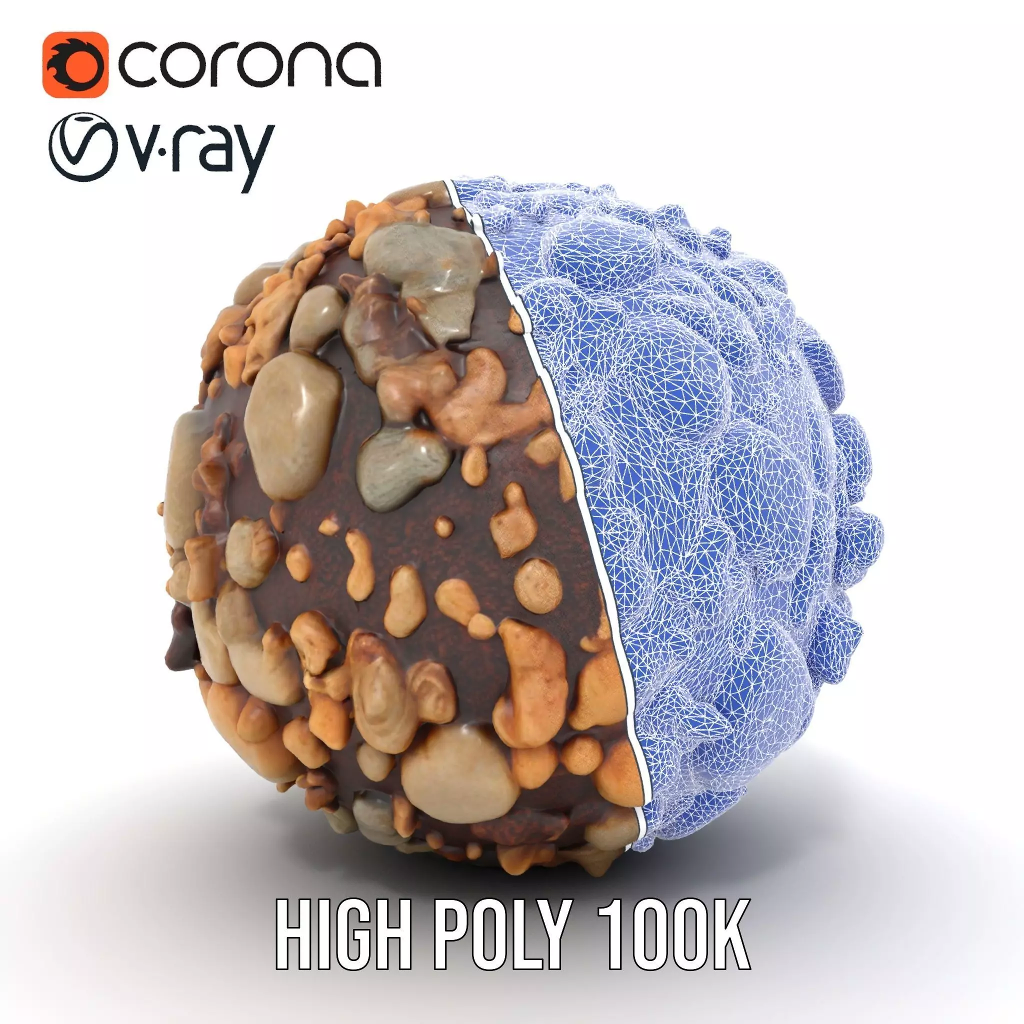 Natural Pebble Surface model pack Texture_30