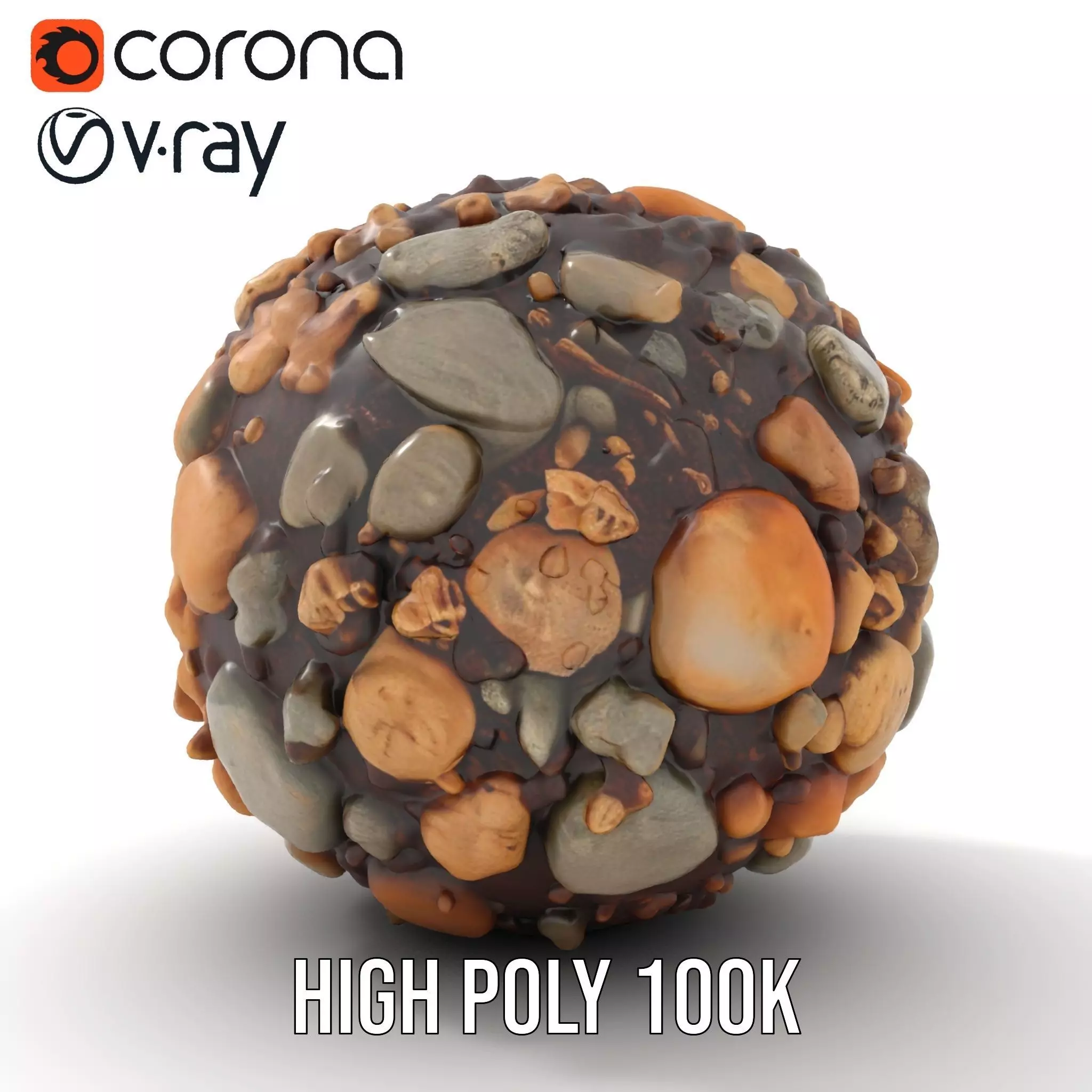 Natural Pebble Surface model pack Texture_26