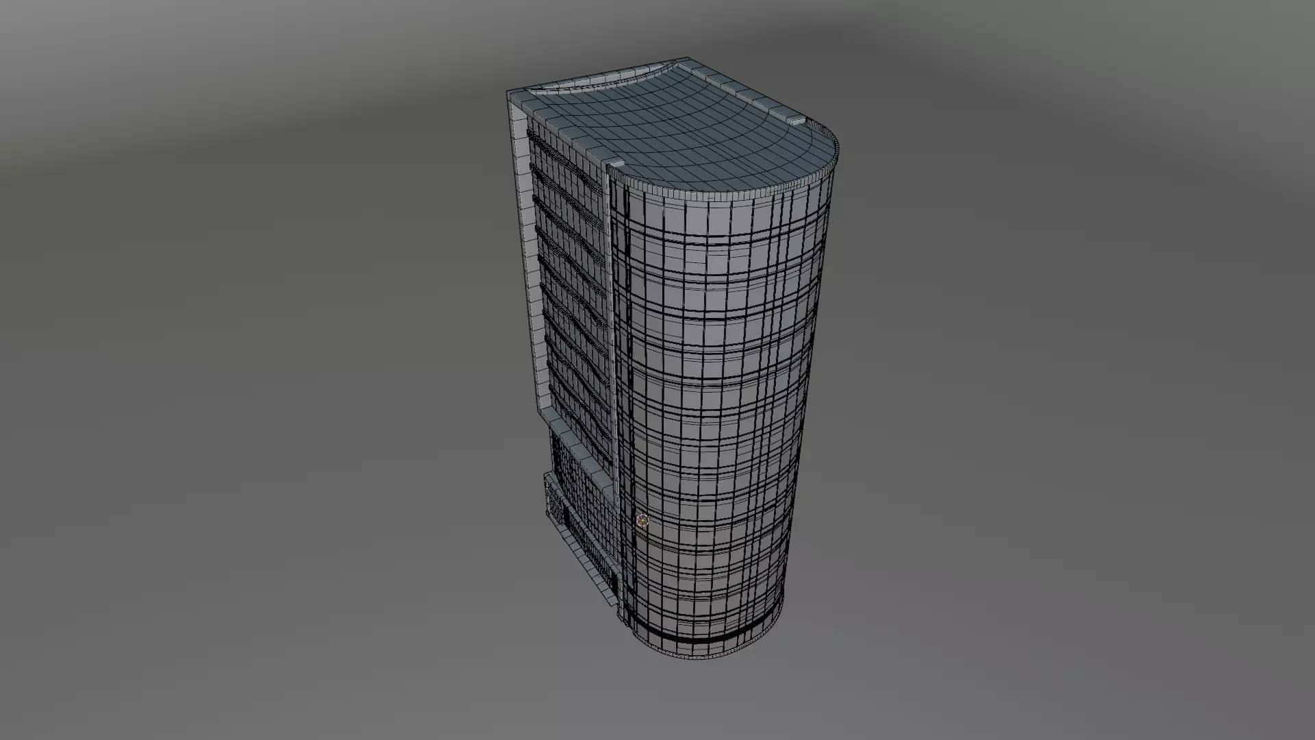 Skyscraper Glasstower 3D model_7