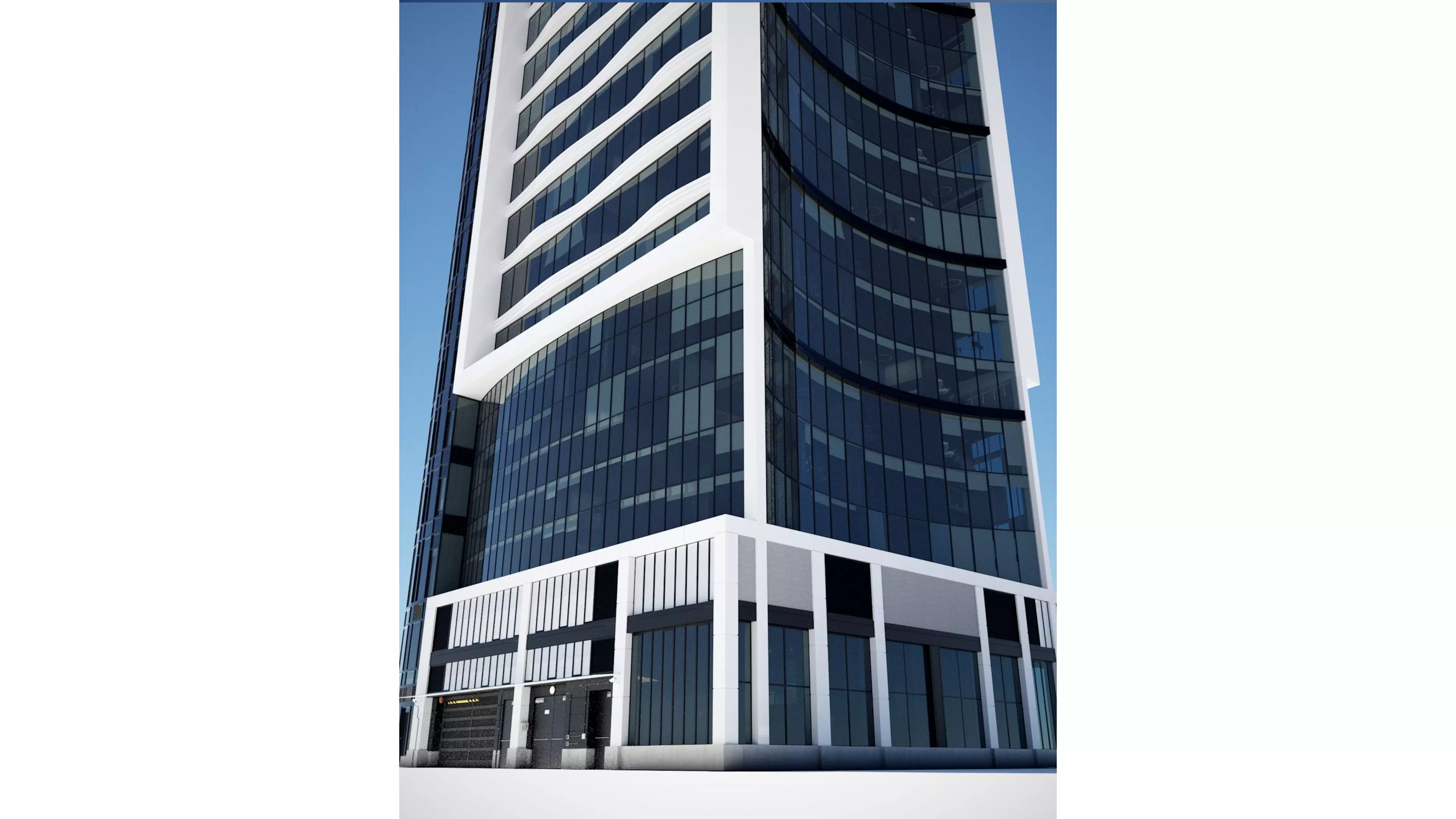 Skyscraper Glasstower 3D model_4