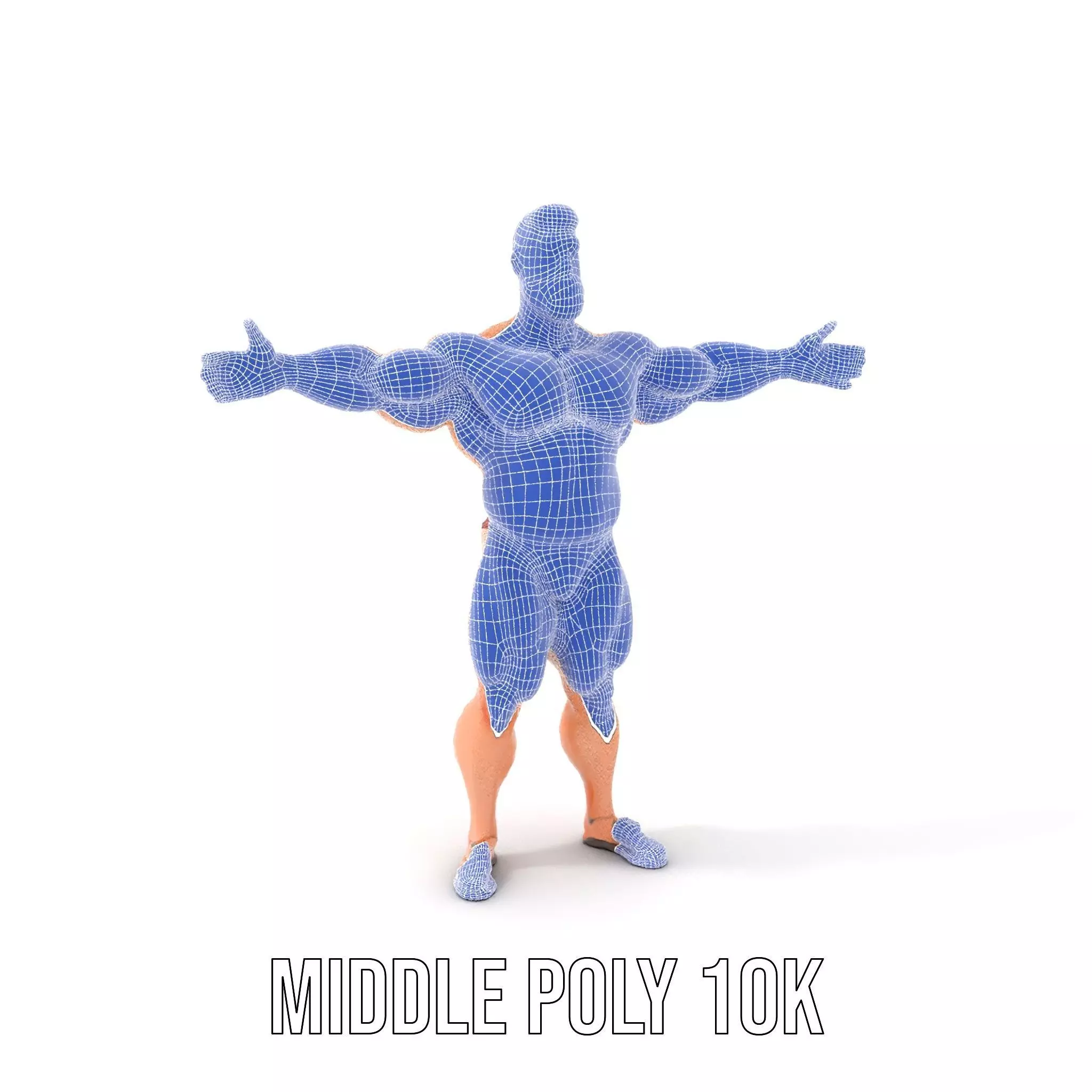 Muscular Hero Character model pack Low-poly 3D model_21