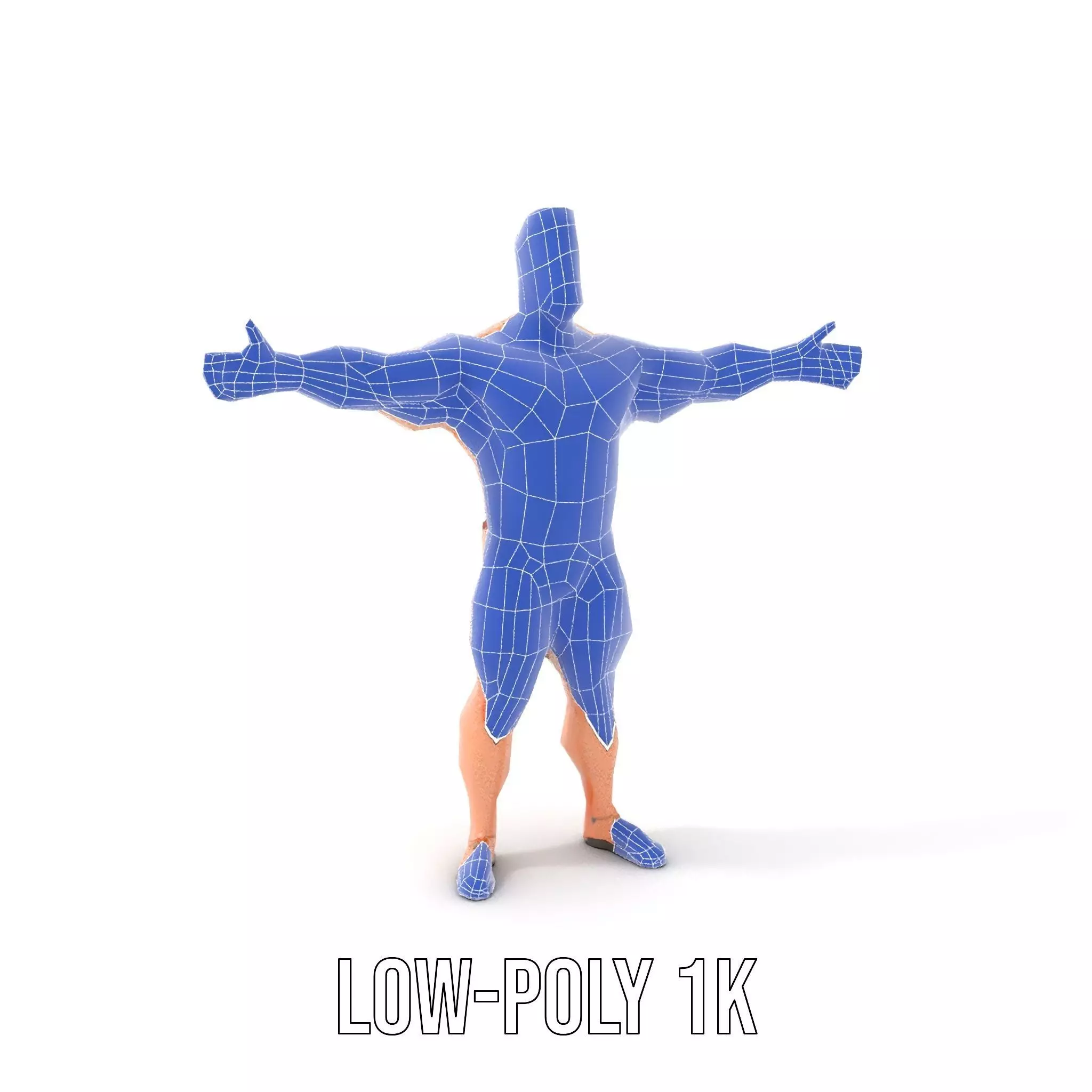 Muscular Hero Character model pack Low-poly 3D model_19