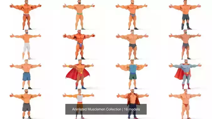 Animated Musclemen Collection 