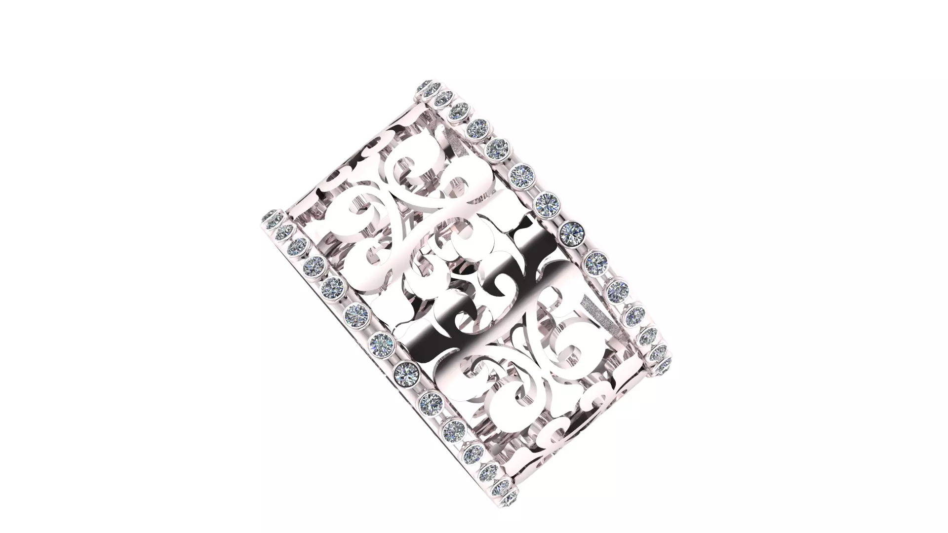Eternal Elegance Filigree Band 3D print model