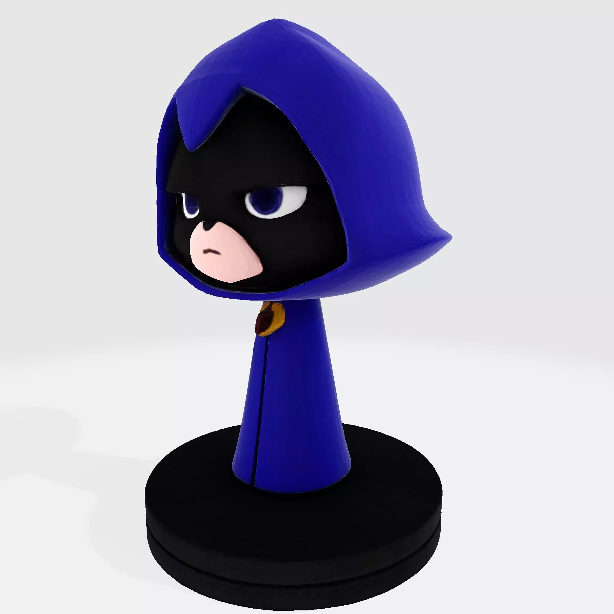 Raven Stylized Cloaked Figurine for 3D Printing 3D print model