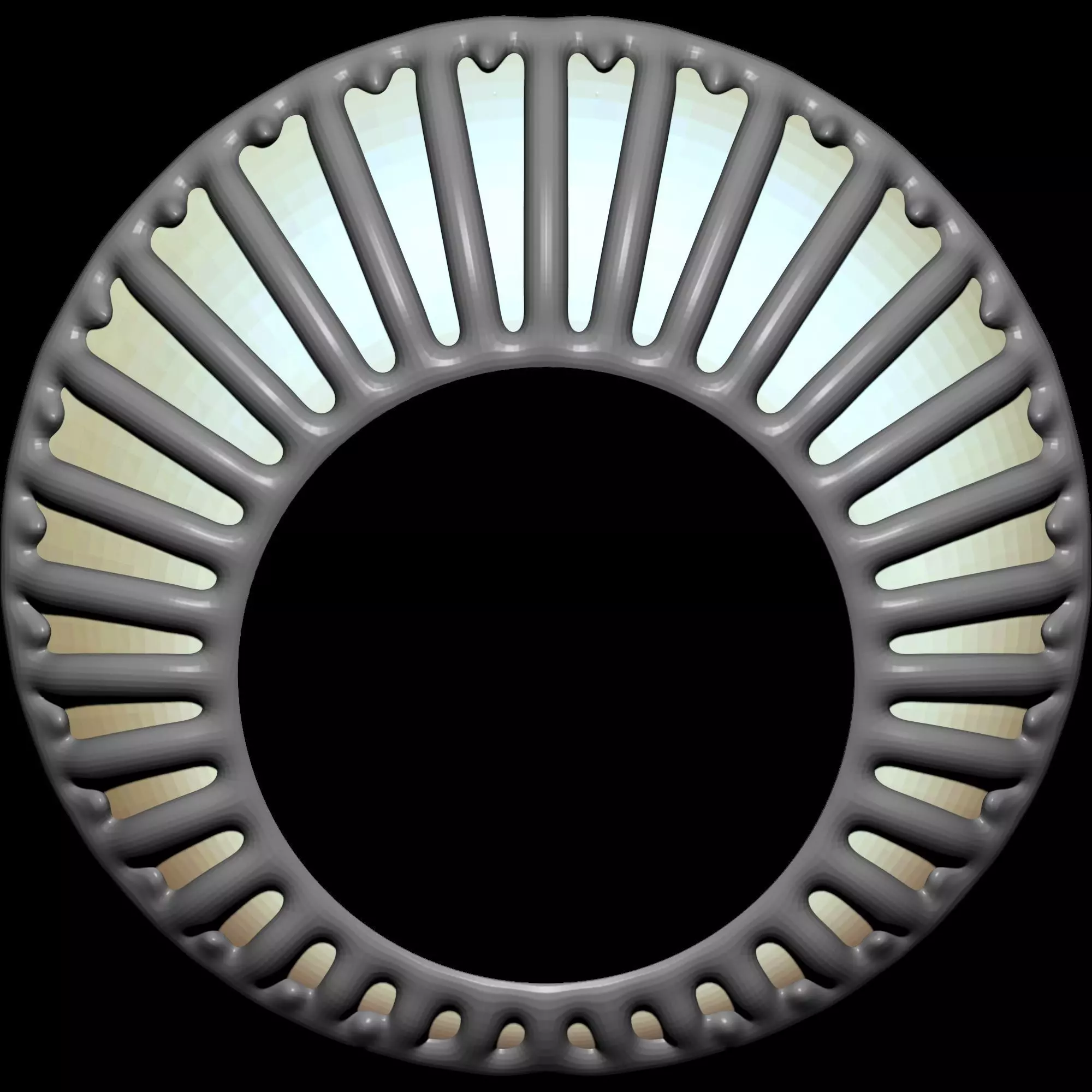 Enamel Fan Ring 3D print model_6