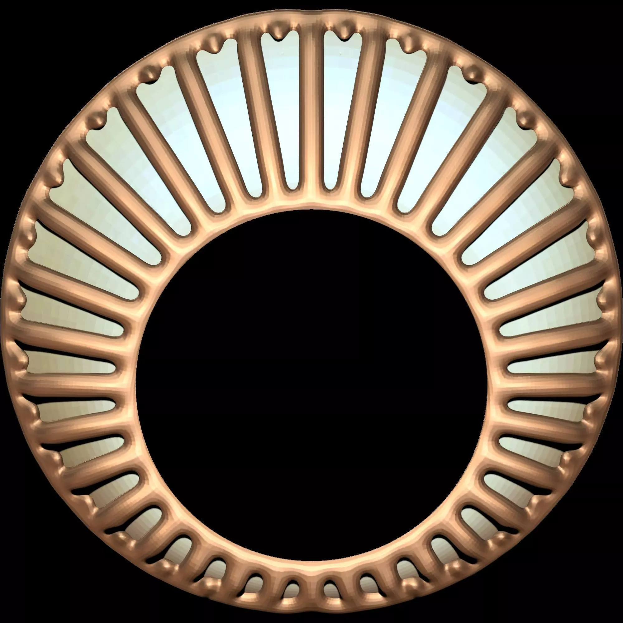 Enamel Fan Ring 3D print model_0