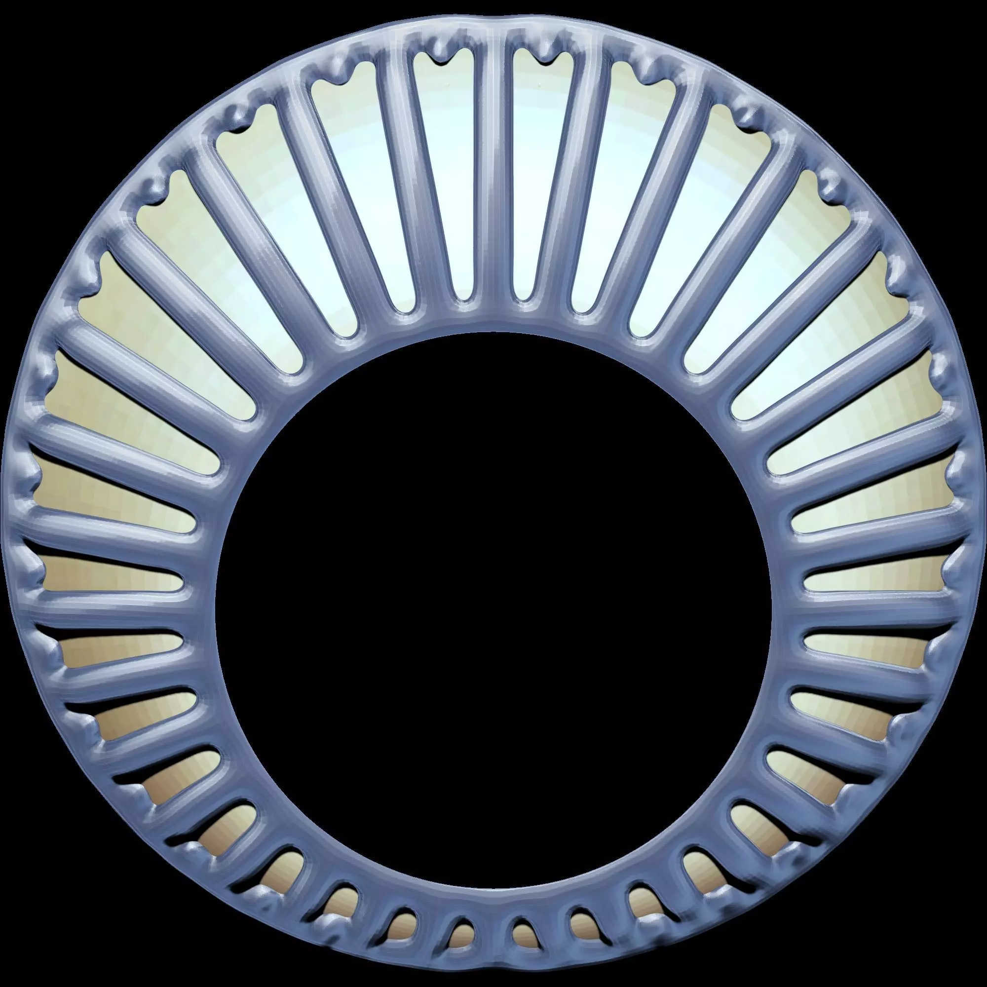 Enamel Fan Ring 3D print model_7