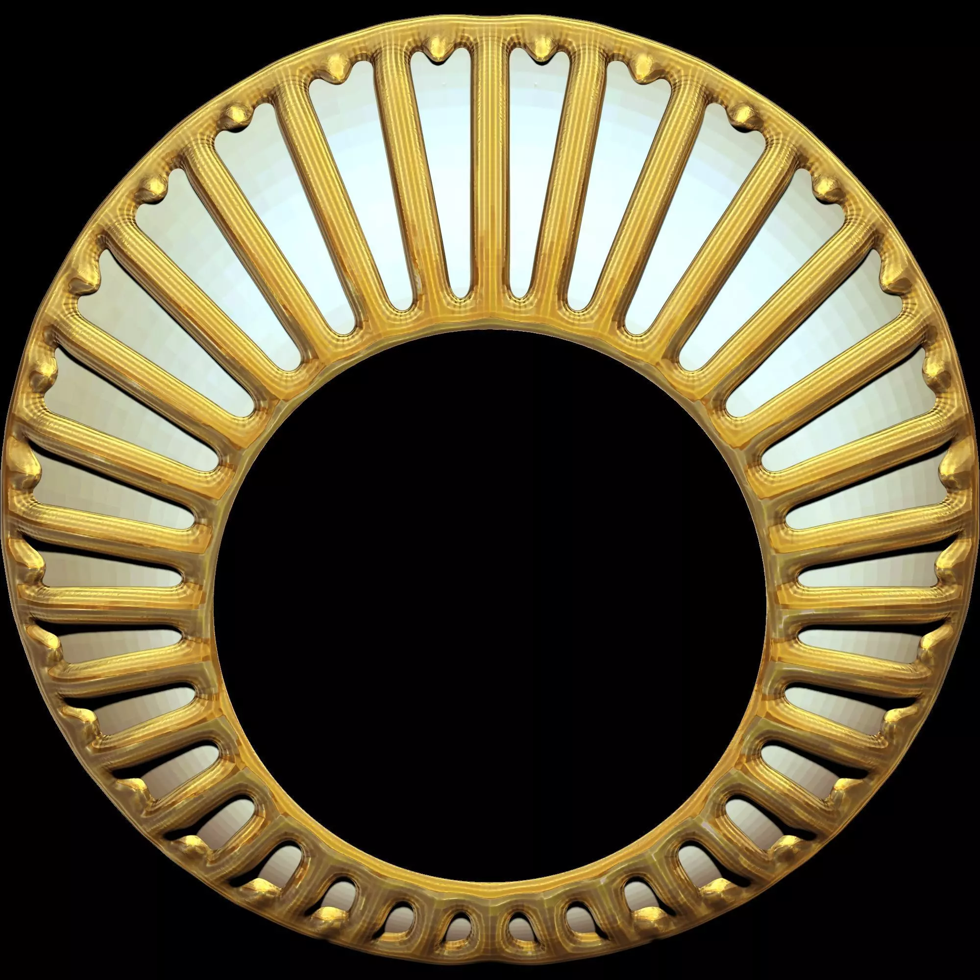 Enamel Fan Ring 3D print model_10