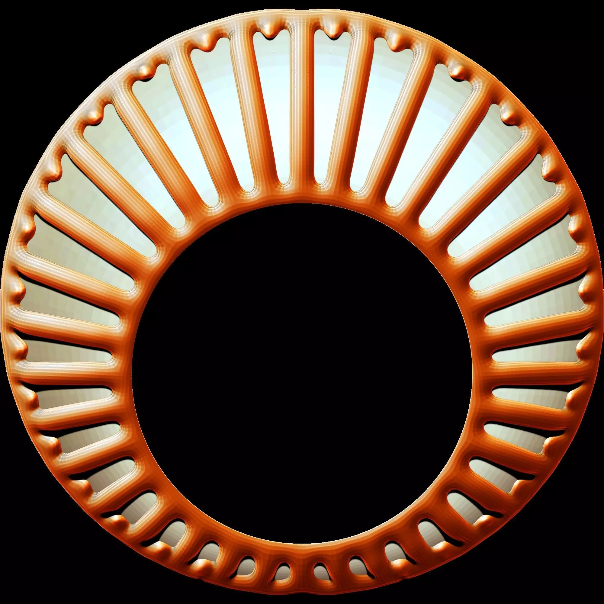 Enamel Fan Ring 3D print model_2