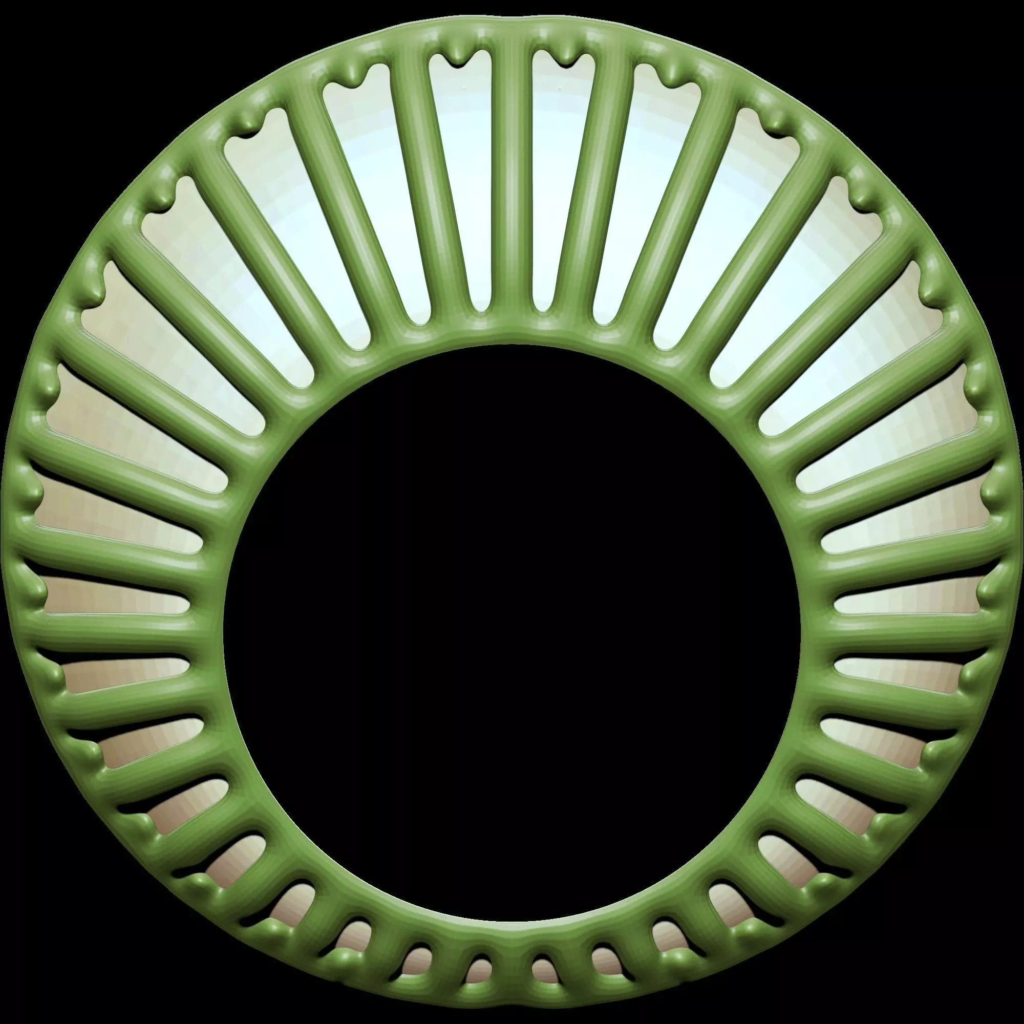 Enamel Fan Ring 3D print model_11