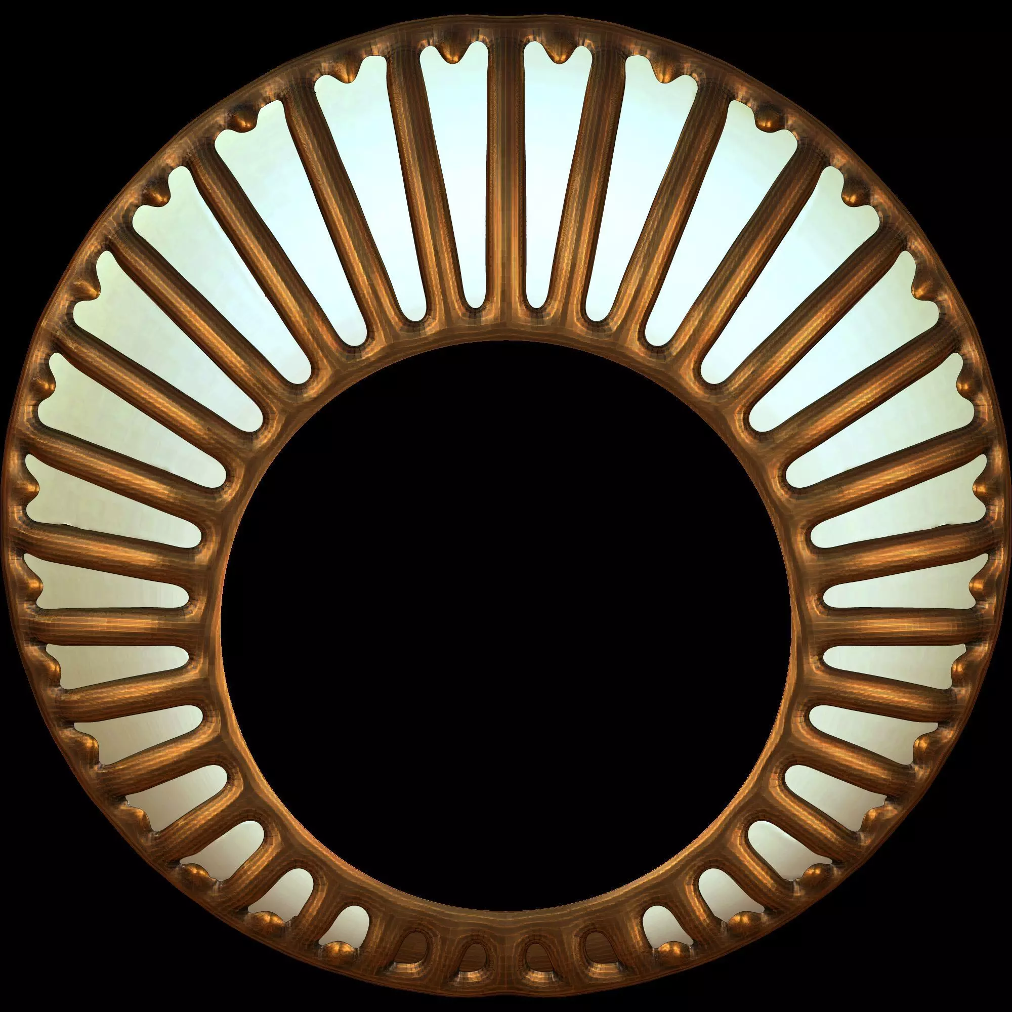 Enamel Fan Ring 3D print model_1