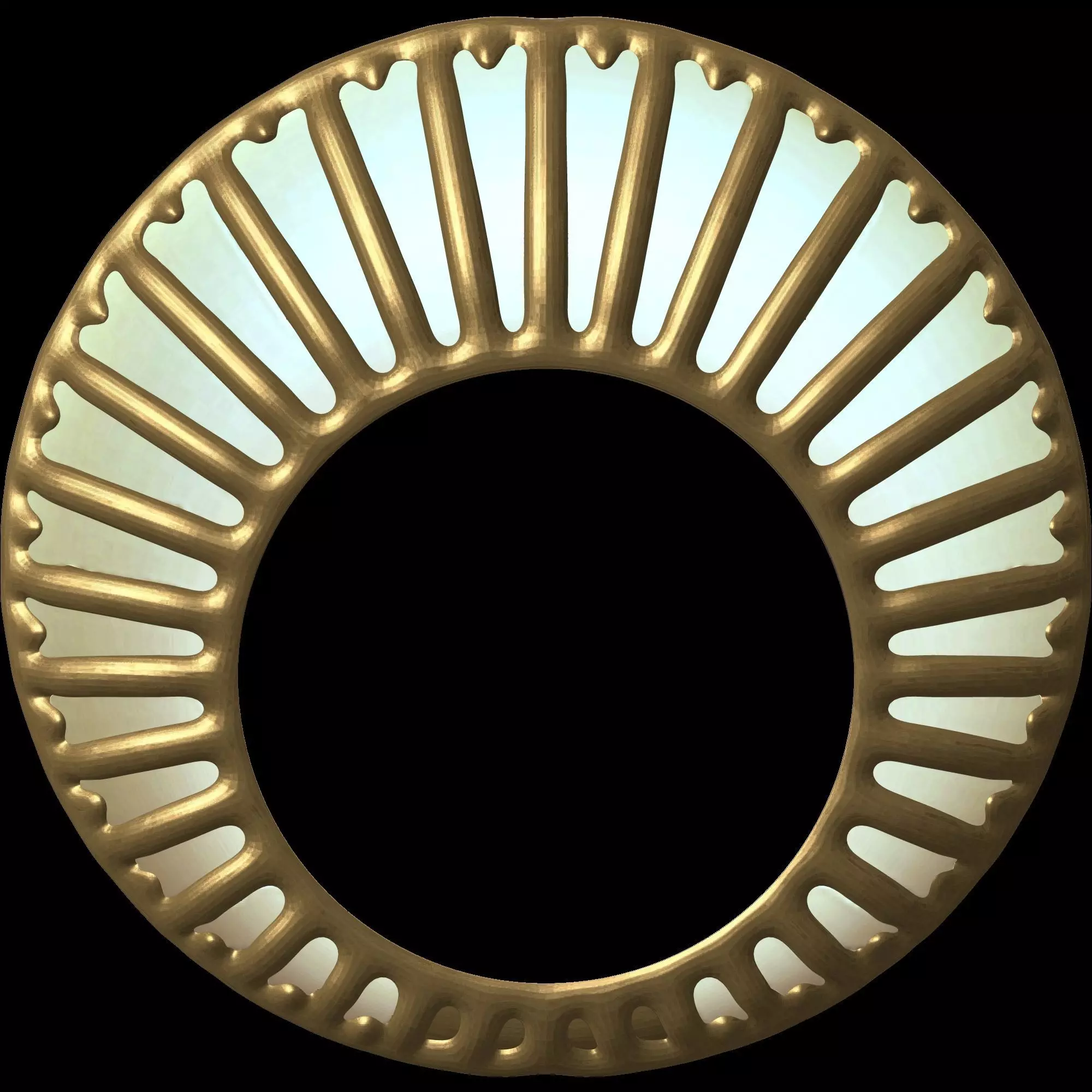 Enamel Fan Ring 3D print model_4