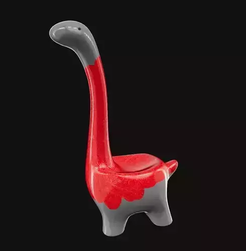 Ring Dino Cute Dinosaur 3D Model STL GLB