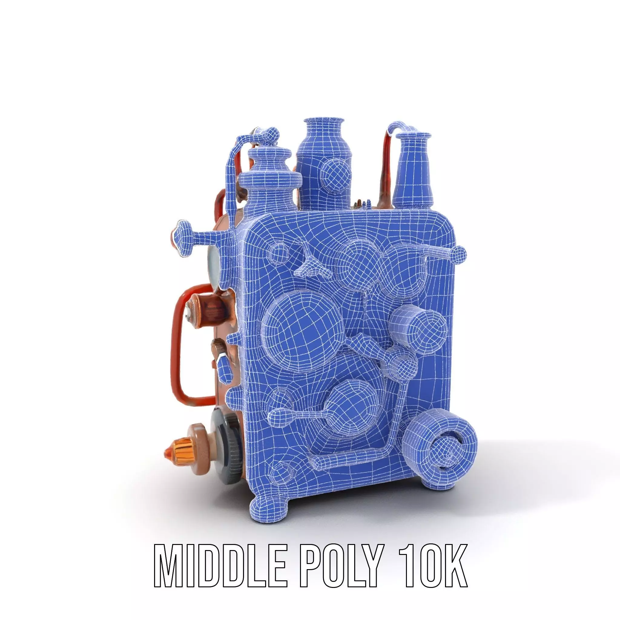 Steampunk Copper Gadget model pack Low-poly 3D model_21