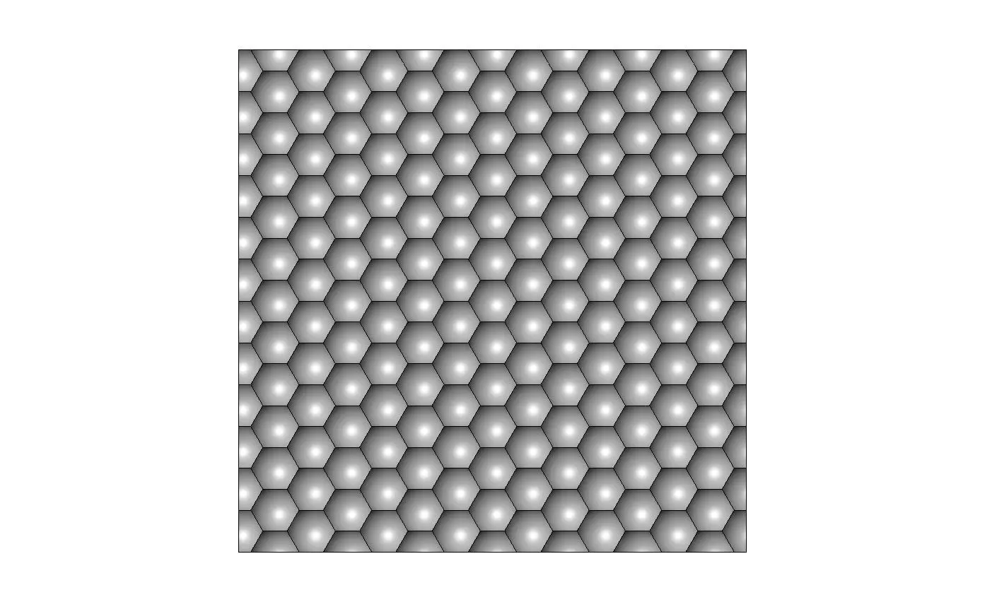 Hexagonal dome texture 3d relief panel for CNC and 3d prinitng 3D print model_1