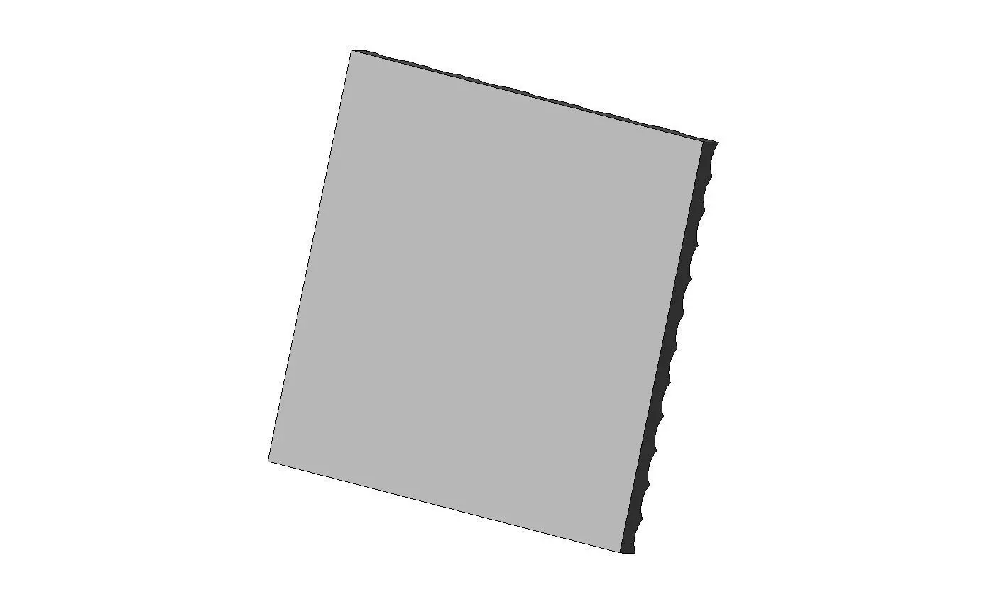 Hexagonal dome texture 3d relief panel for CNC and 3d prinitng 3D print model_7