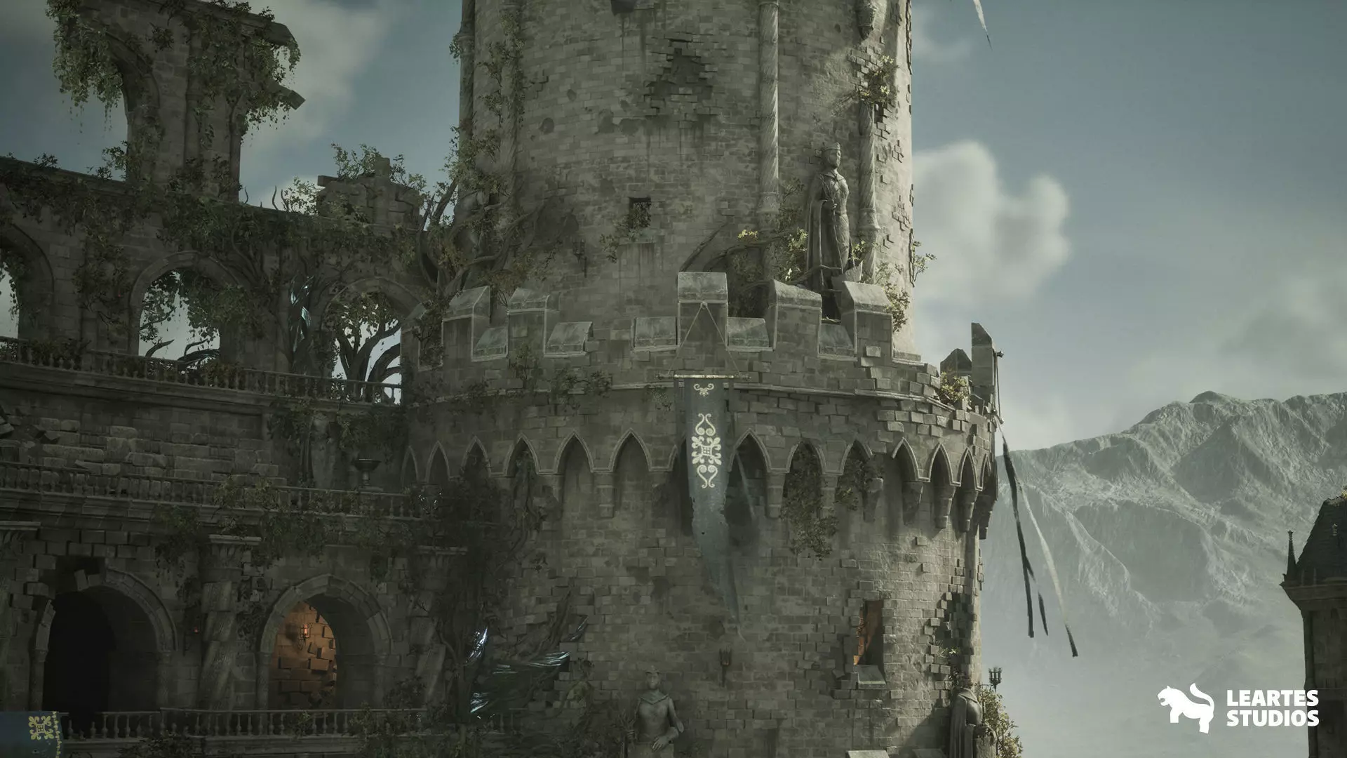 Battle Arena Environment Low-poly 3D model_8