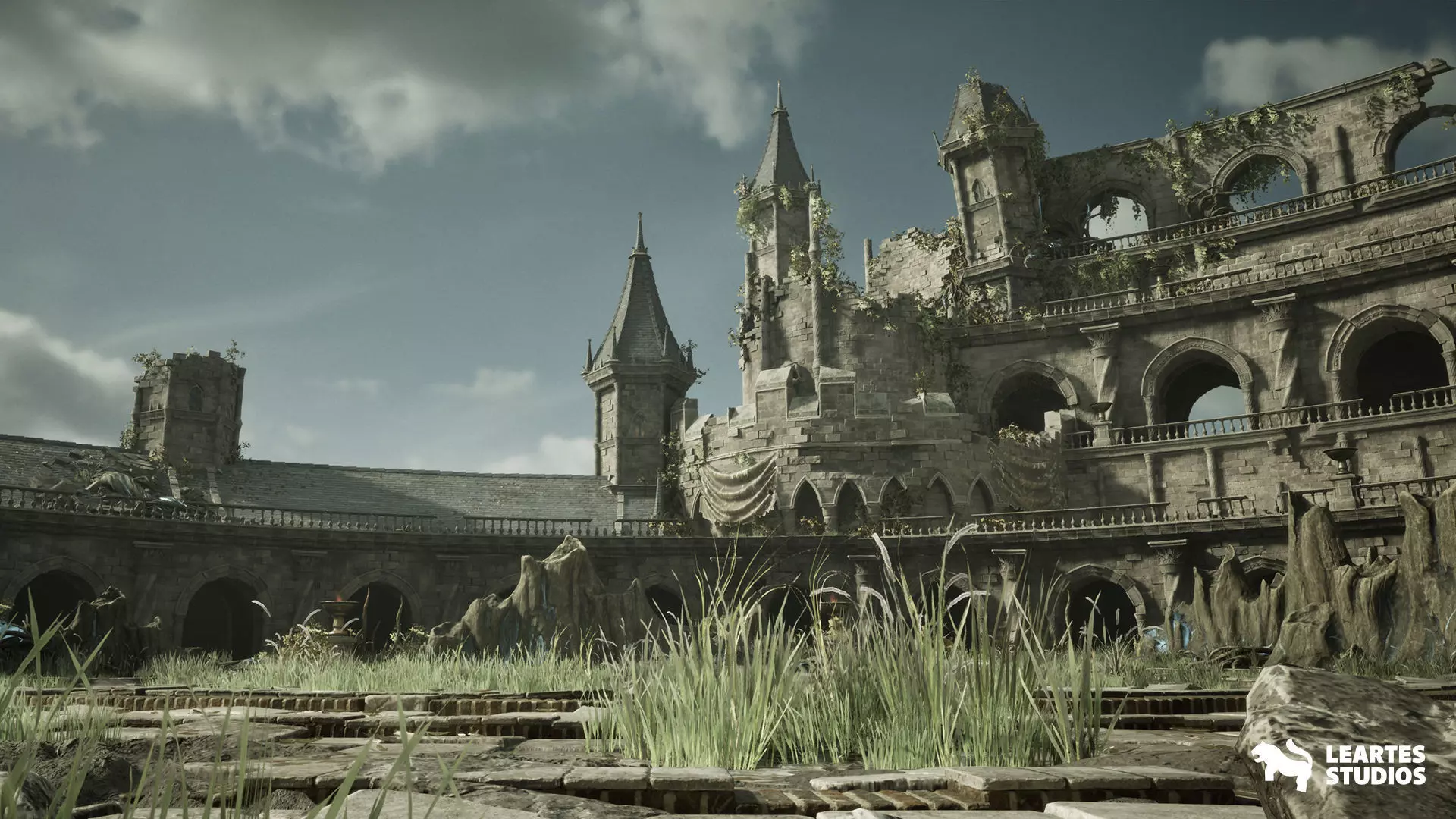 Battle Arena Environment Low-poly 3D model_5