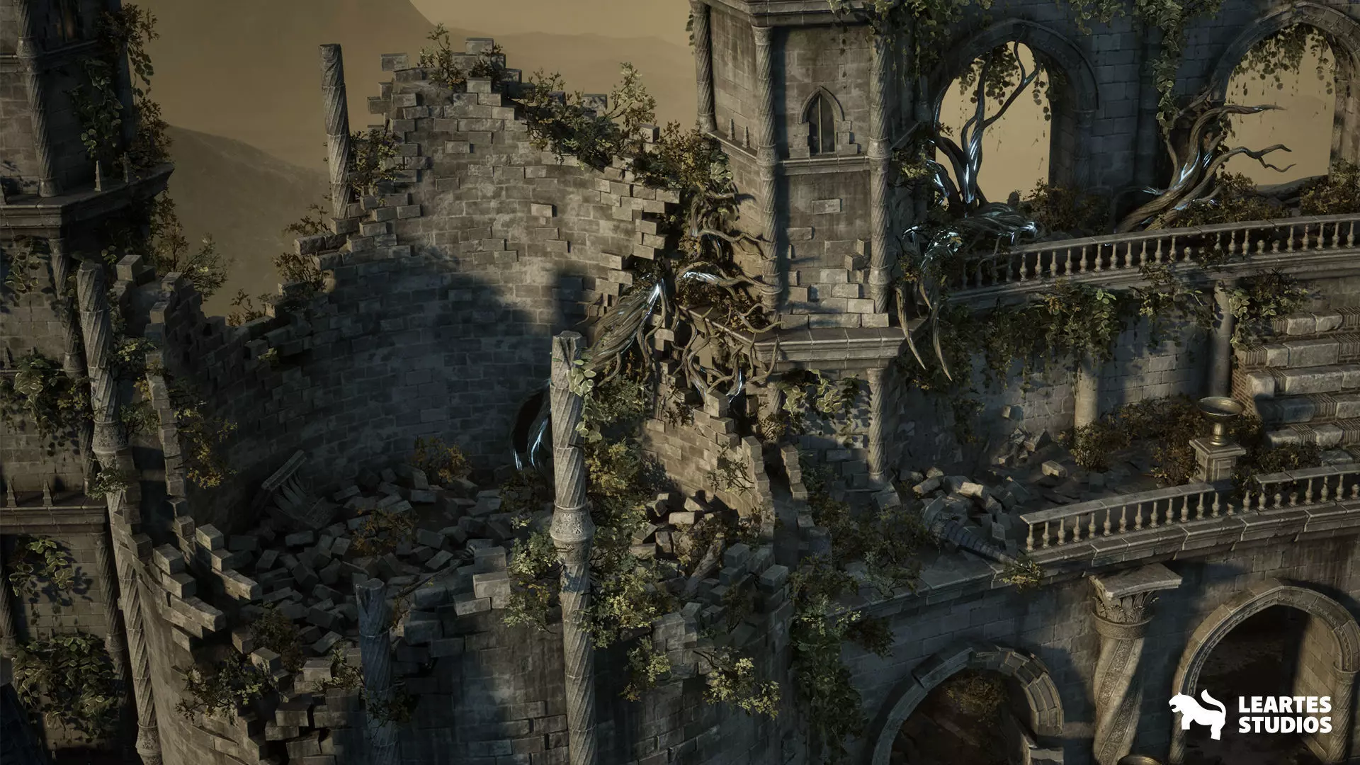 Battle Arena Environment Low-poly 3D model_14