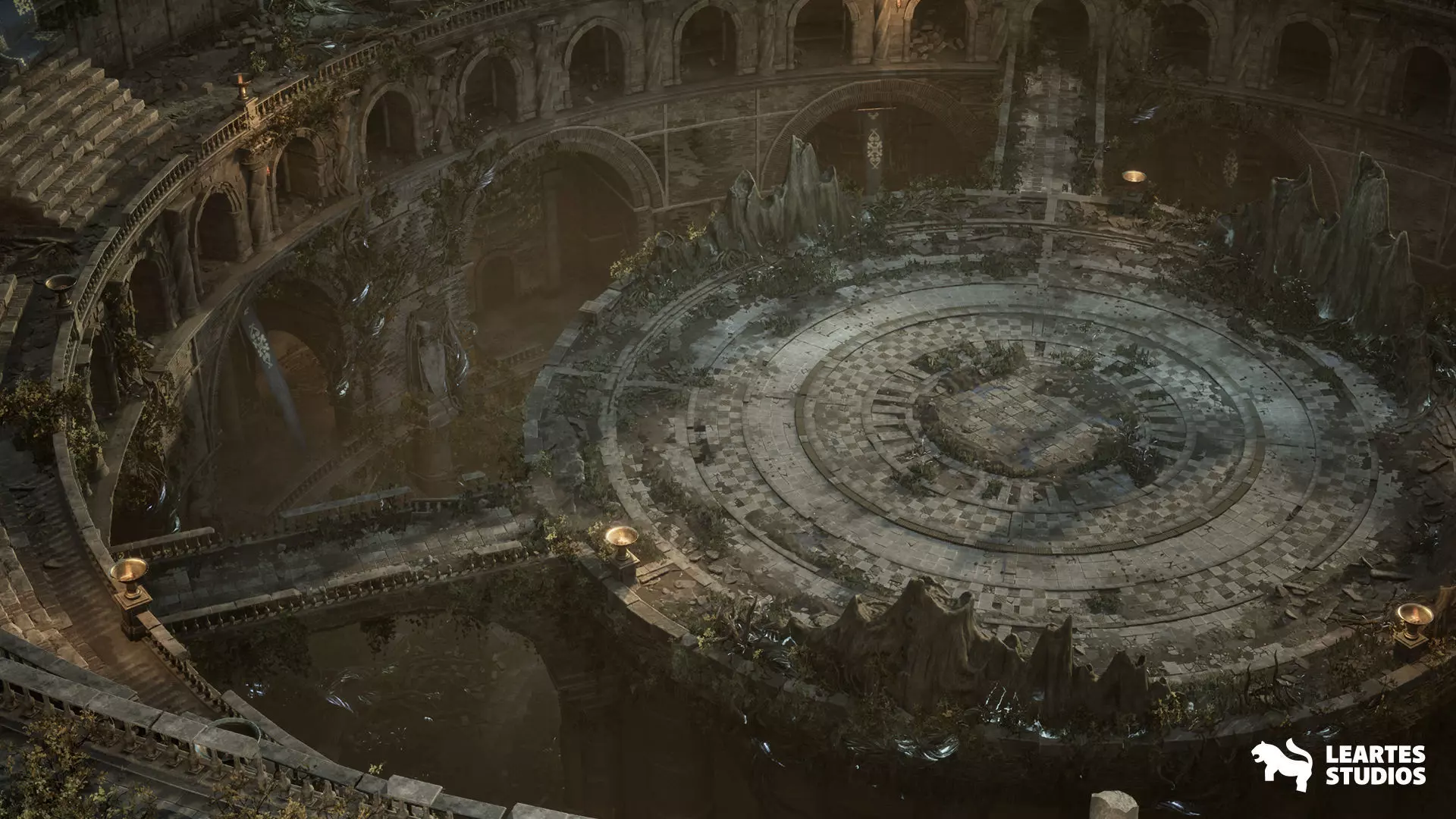 Battle Arena Environment Low-poly 3D model_19