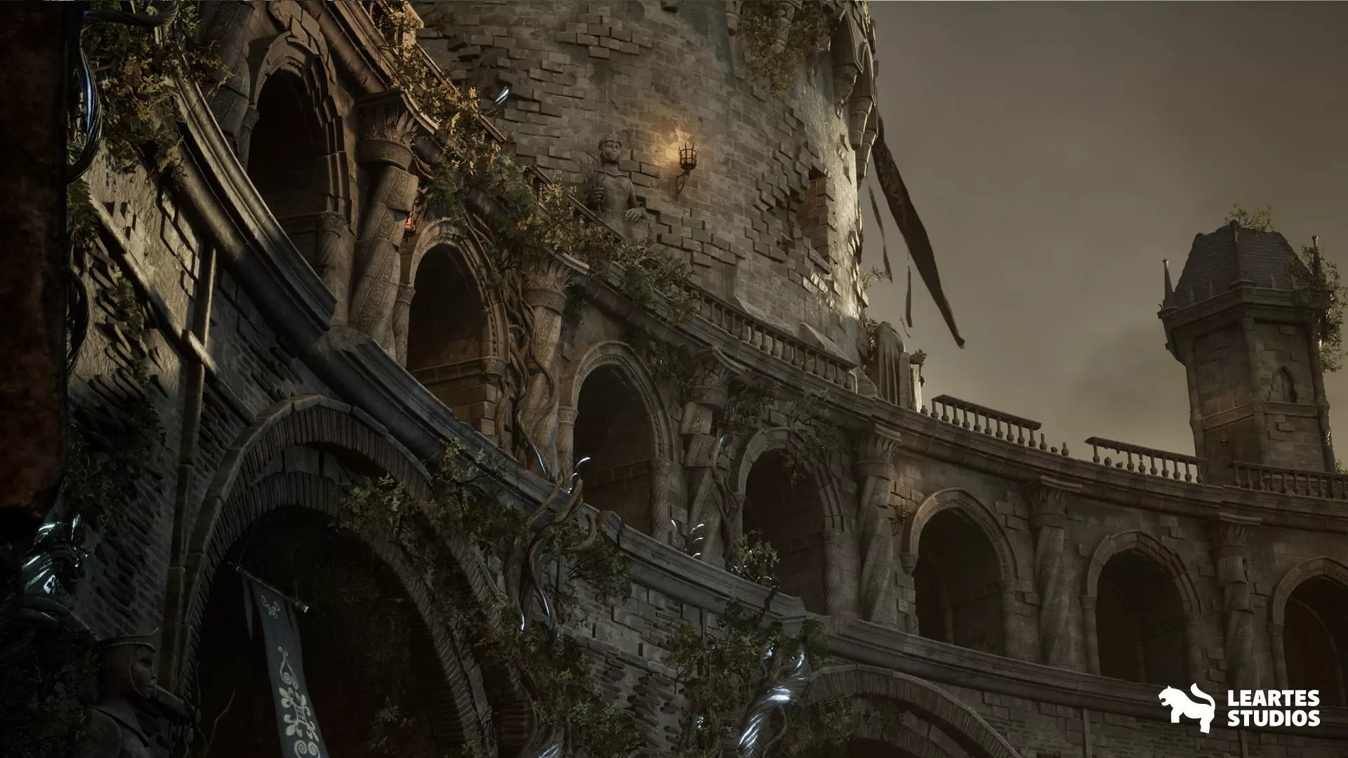 Battle Arena Environment Low-poly 3D model_16