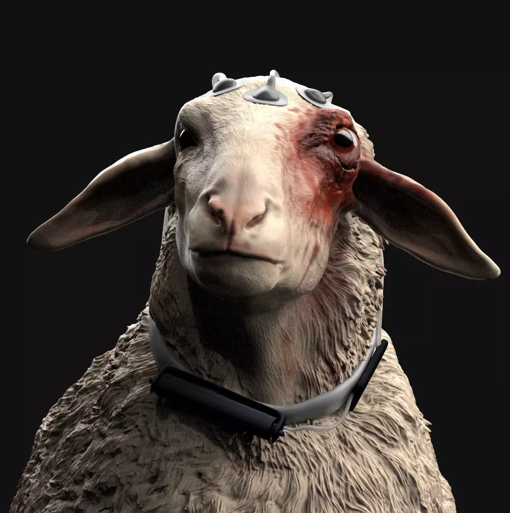 T Ocellus Alien Sheep 3D print model_10