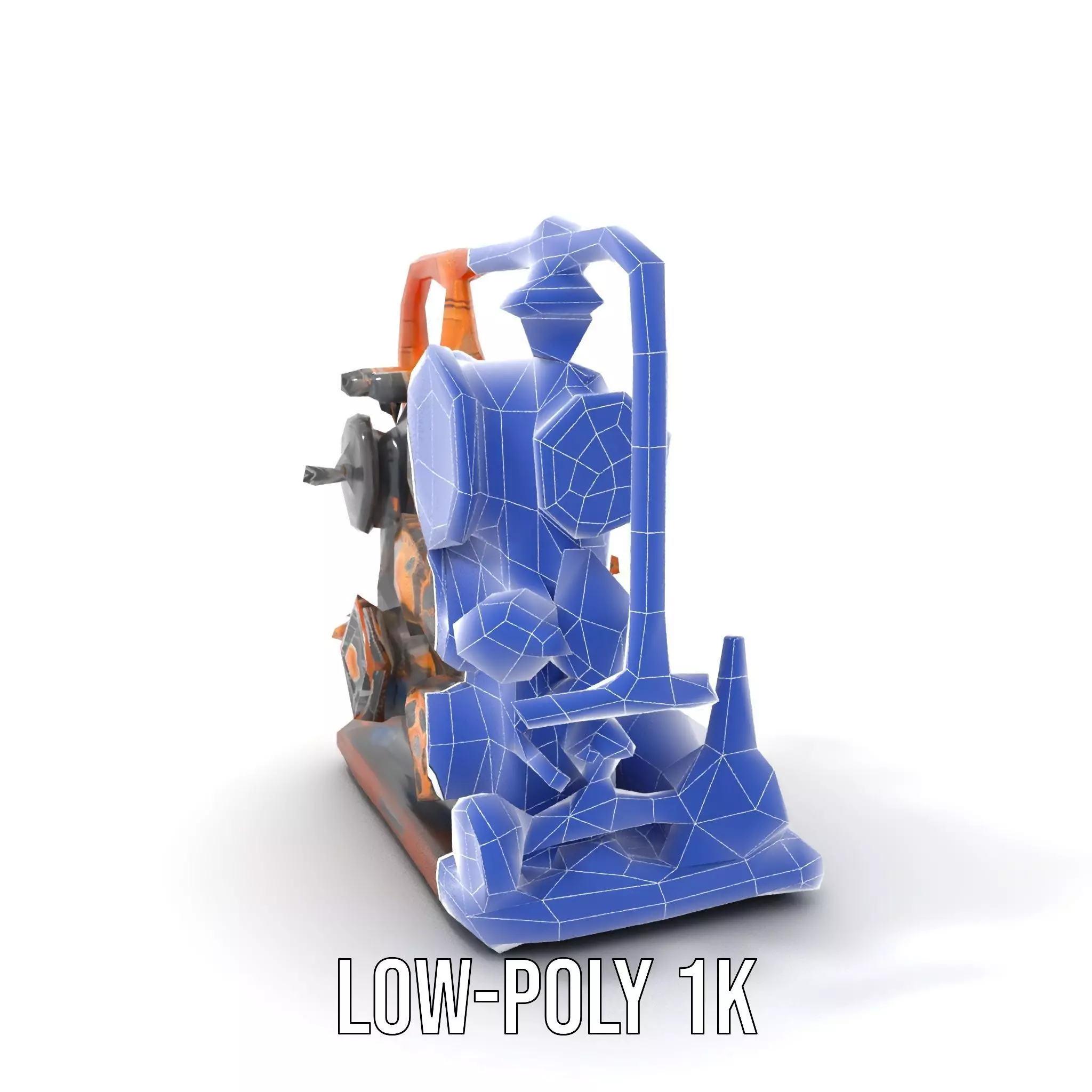 Steampunk Gear Machine model pack Low-poly 3D model_17