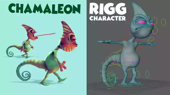 Chamaleon character rigg
