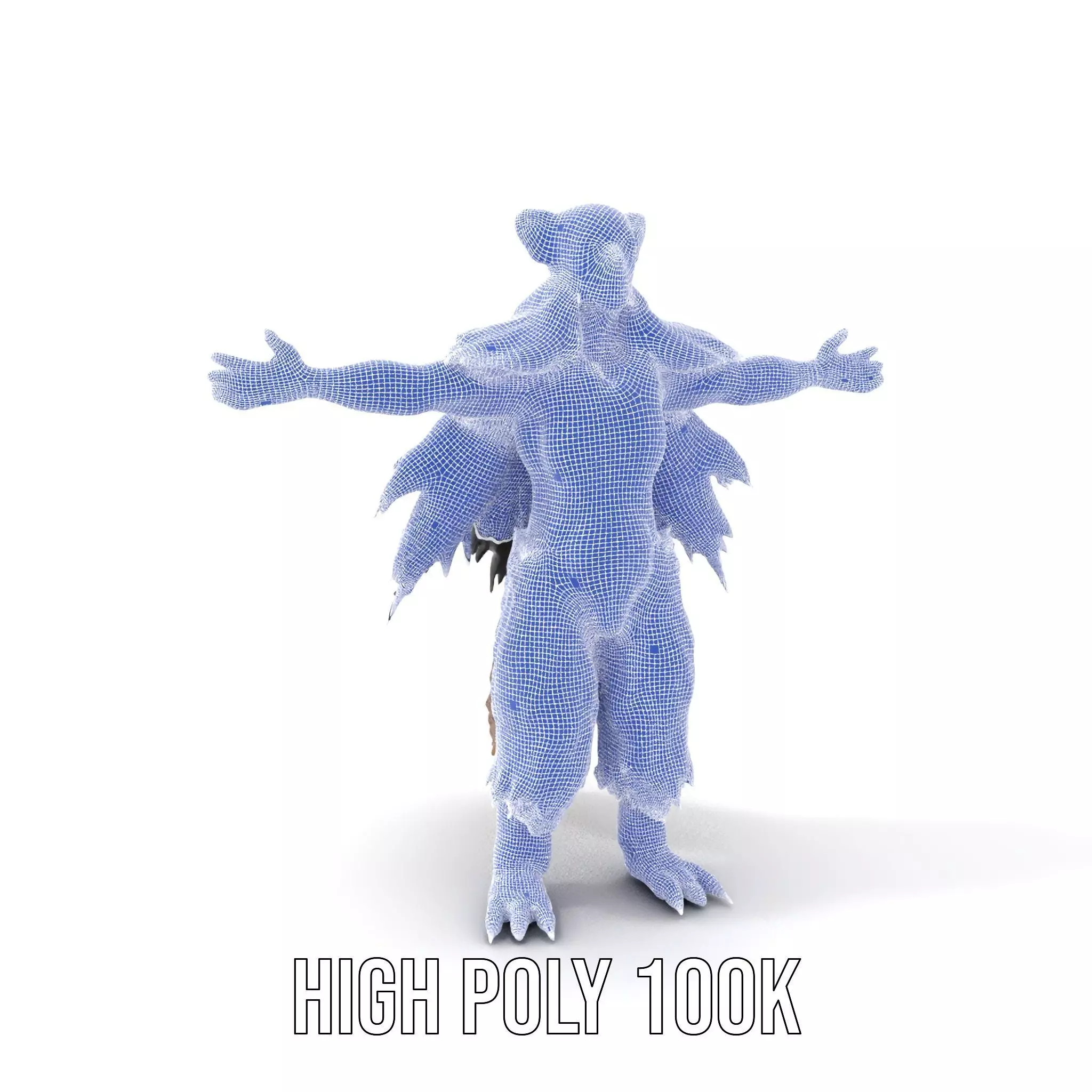 Mythical Chimera Creature model pack Low-poly 3D model_4