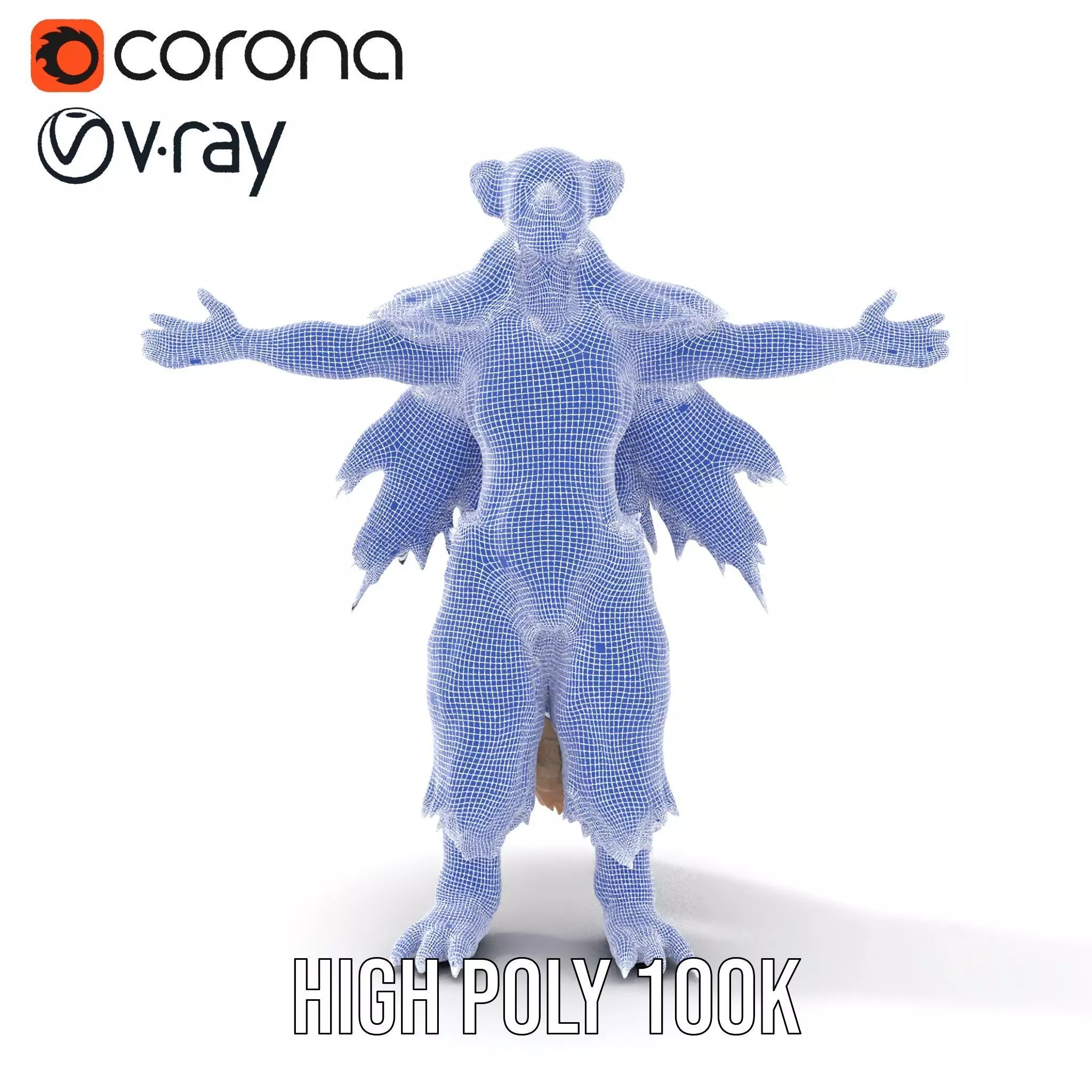 Mythical Chimera Creature model pack Low-poly 3D model_32