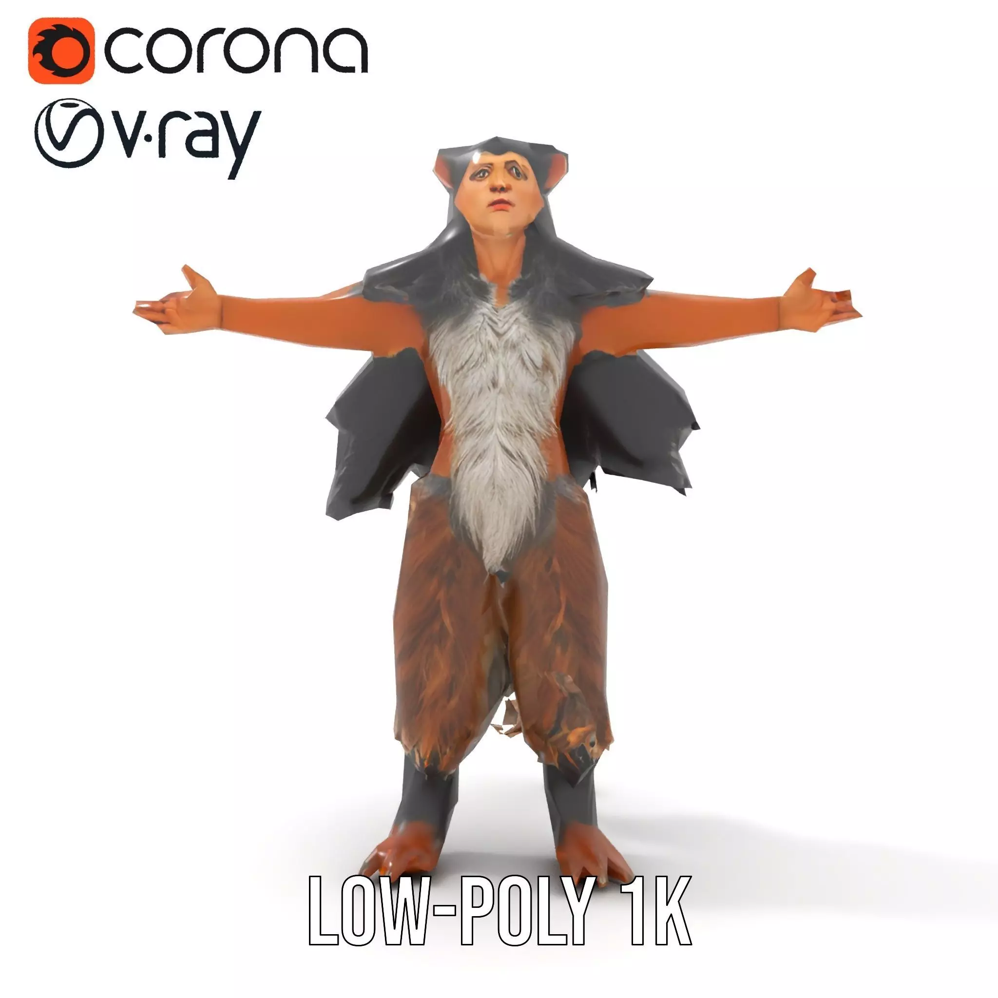 Mythical Chimera Creature model pack Low-poly 3D model_12