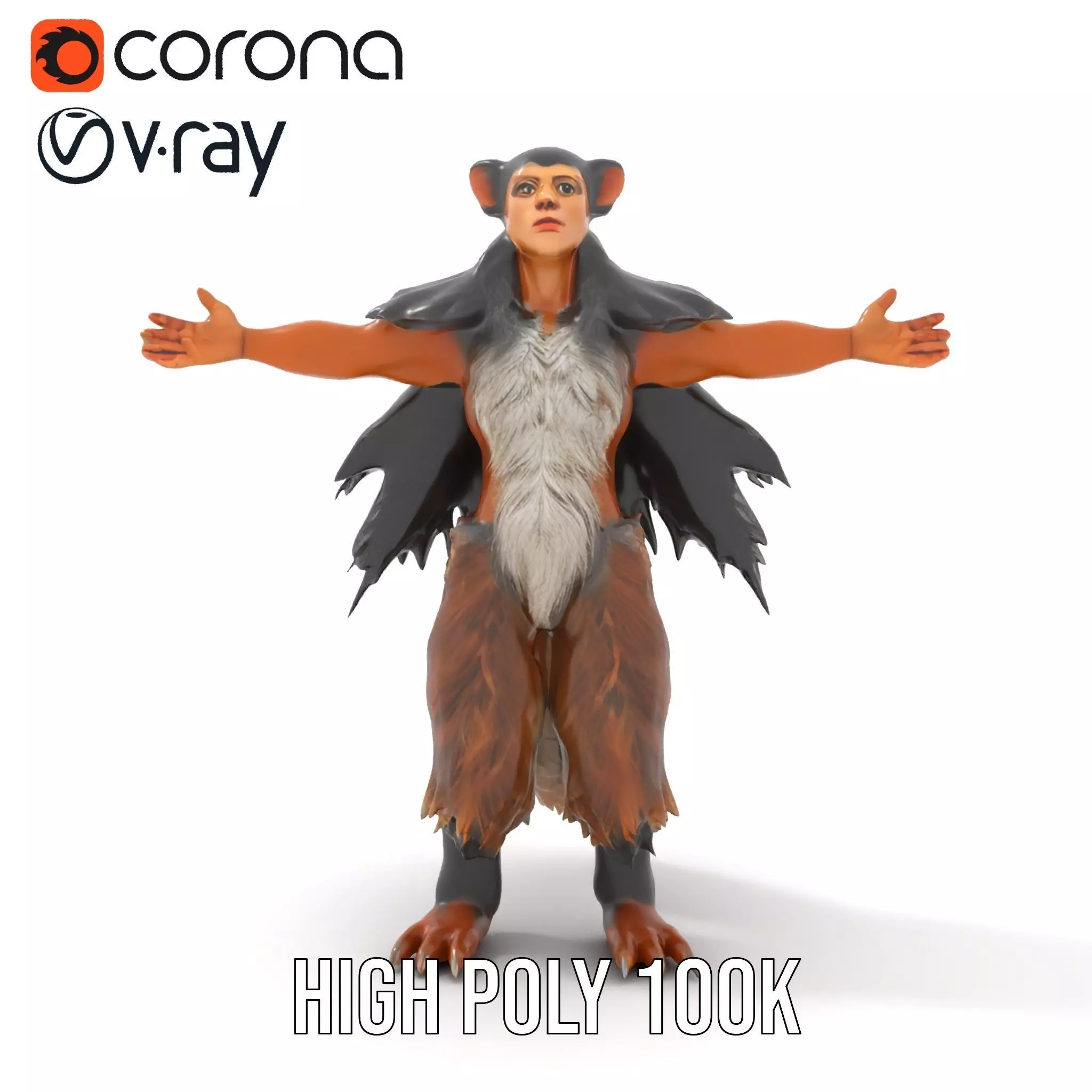 Mythical Chimera Creature model pack Low-poly 3D model_20