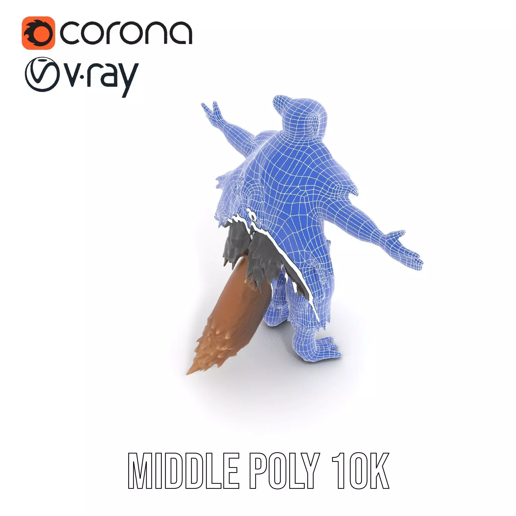 Mythical Chimera Creature model pack Low-poly 3D model_24