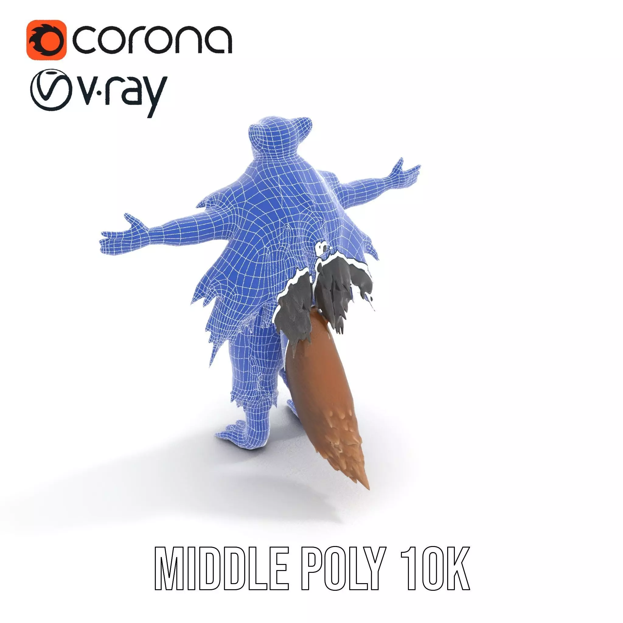 Mythical Chimera Creature model pack Low-poly 3D model_13