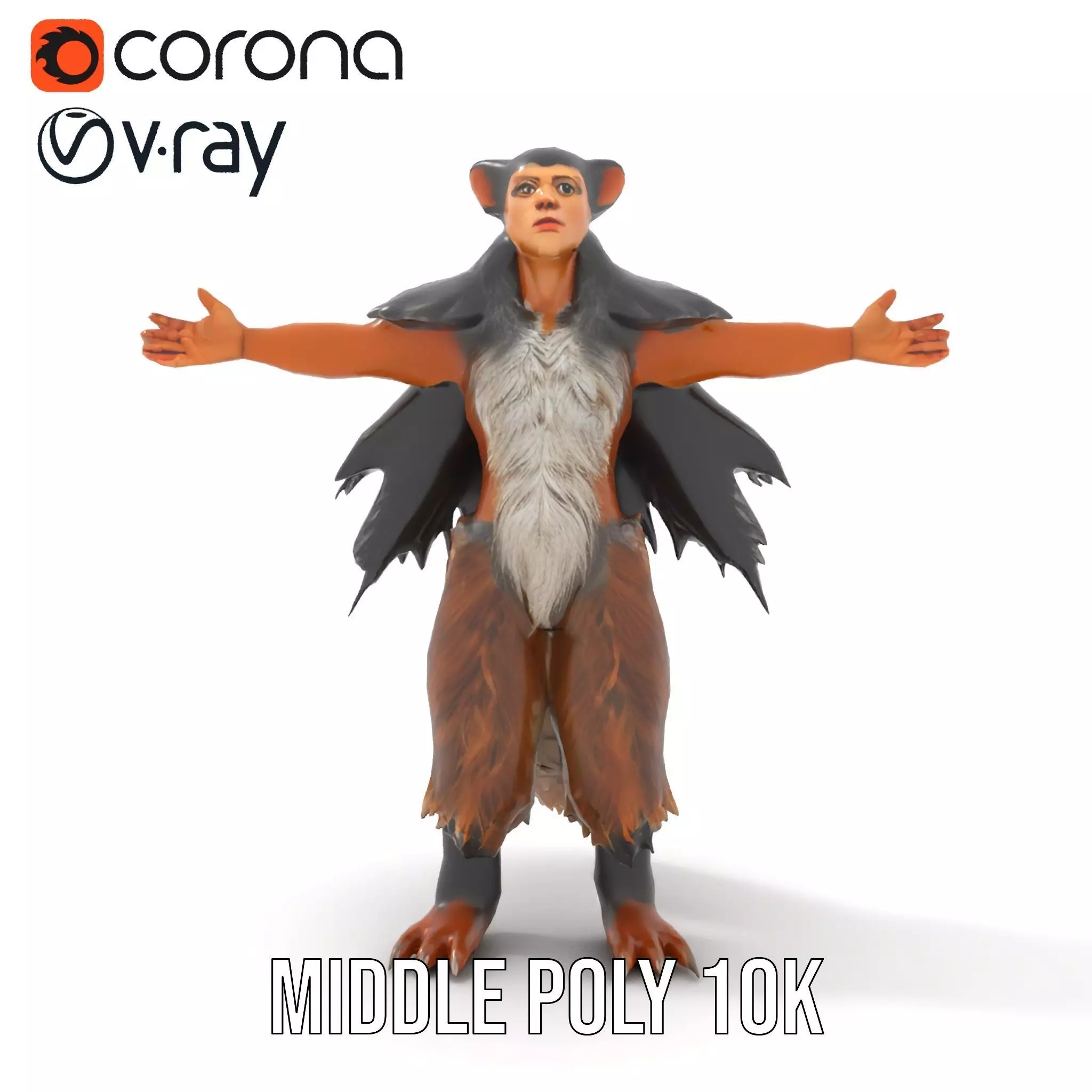 Mythical Chimera Creature model pack Low-poly 3D model_21