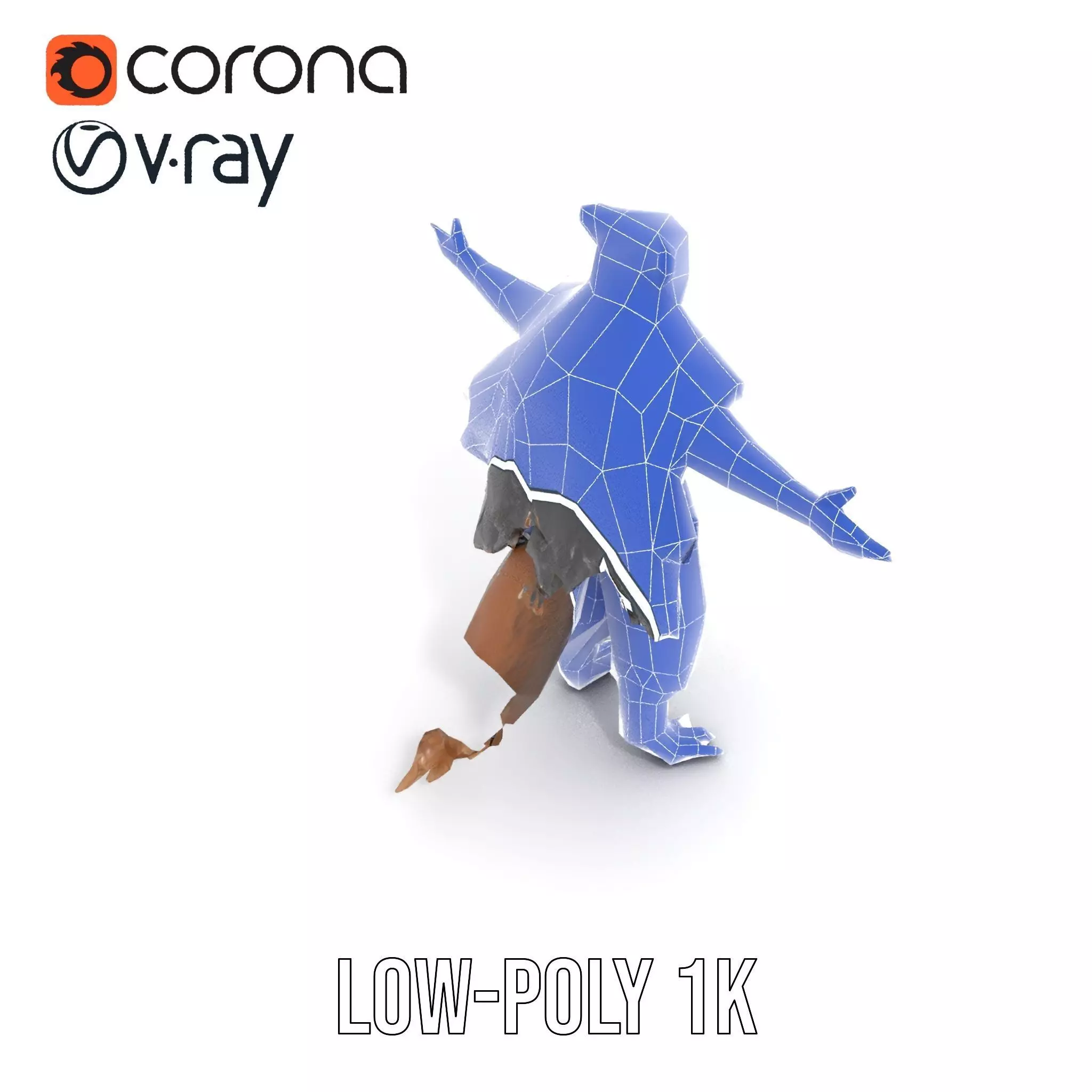 Mythical Chimera Creature model pack Low-poly 3D model_22