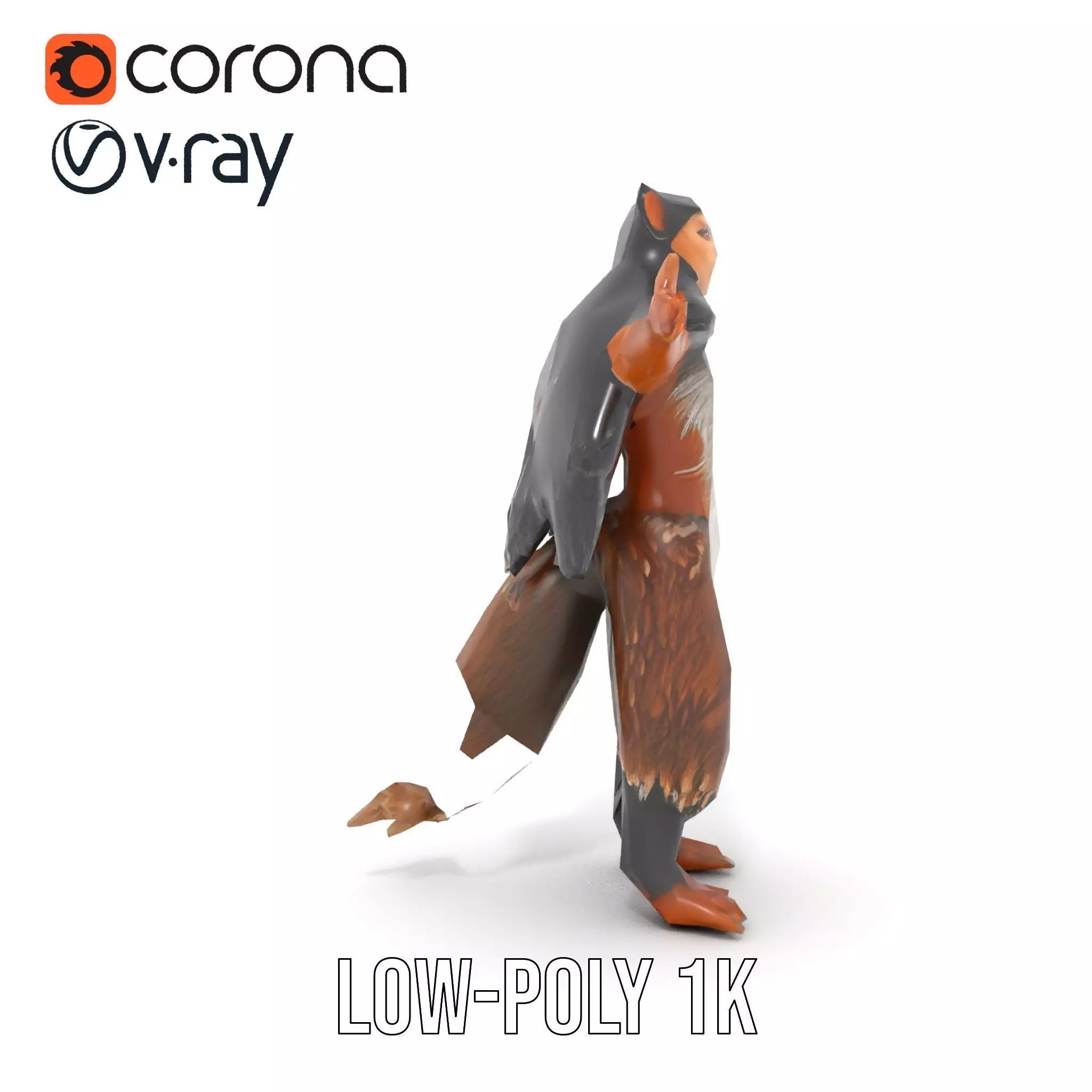 Mythical Chimera Creature model pack Low-poly 3D model_9