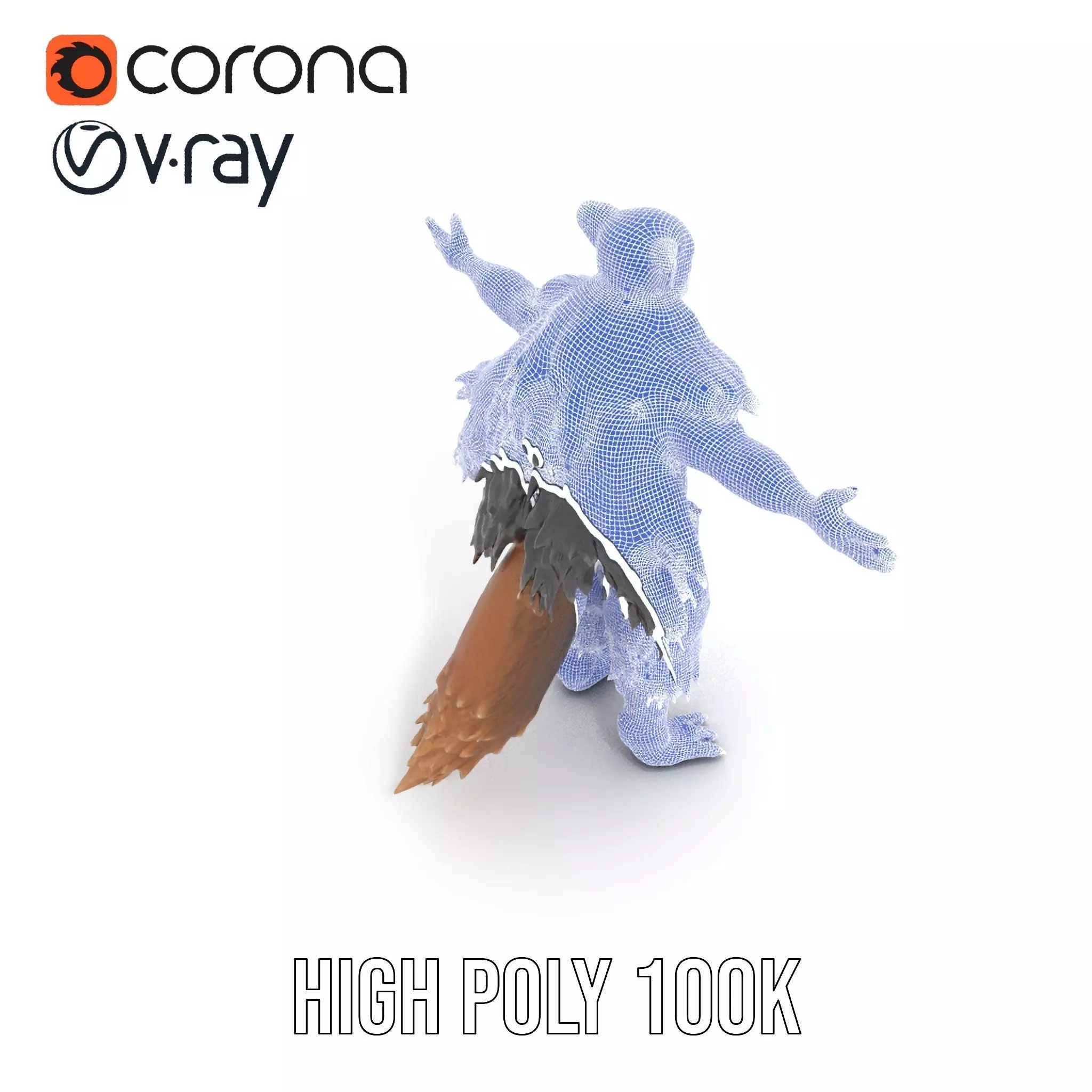 Mythical Chimera Creature model pack Low-poly 3D model_34