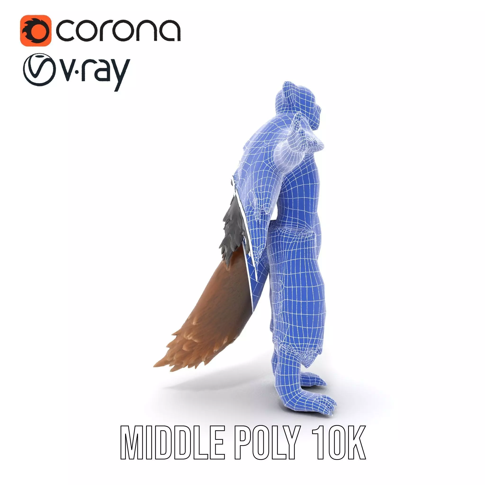 Mythical Chimera Creature model pack Low-poly 3D model_16