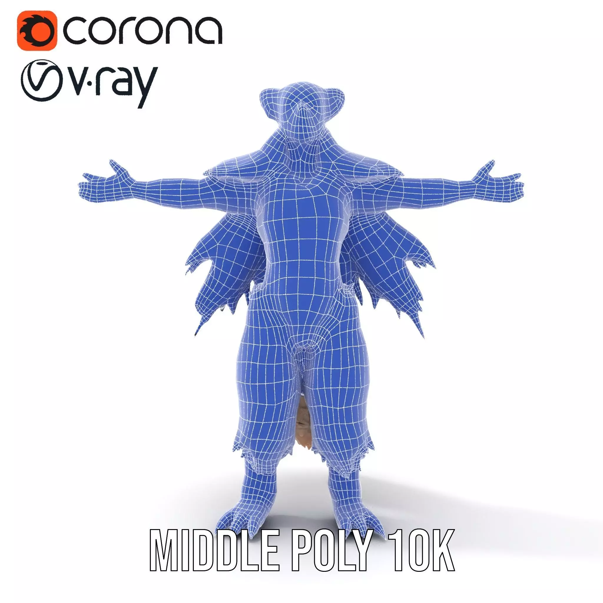 Mythical Chimera Creature model pack Low-poly 3D model_27