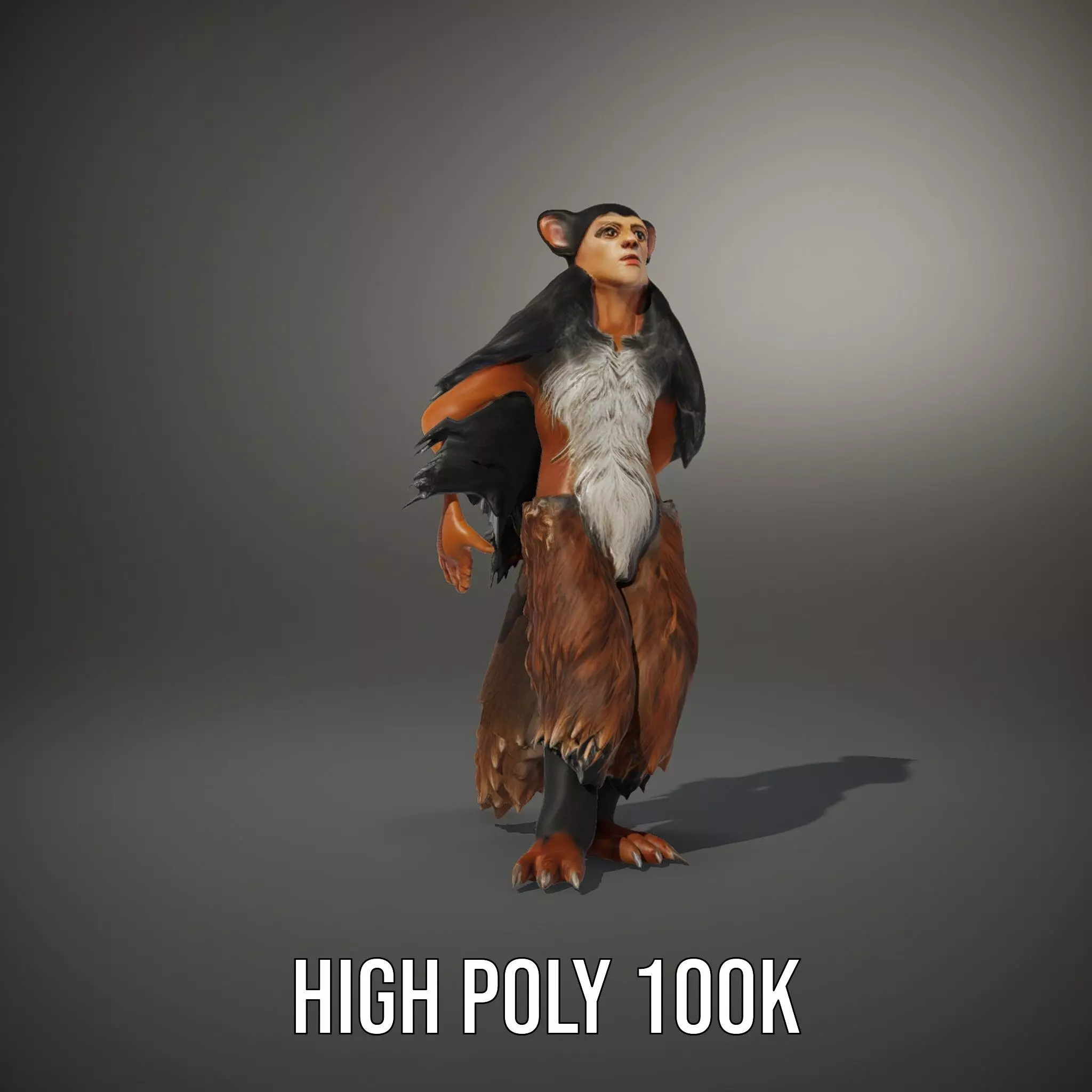 Mythical Chimera Creature model pack Low-poly 3D model_8