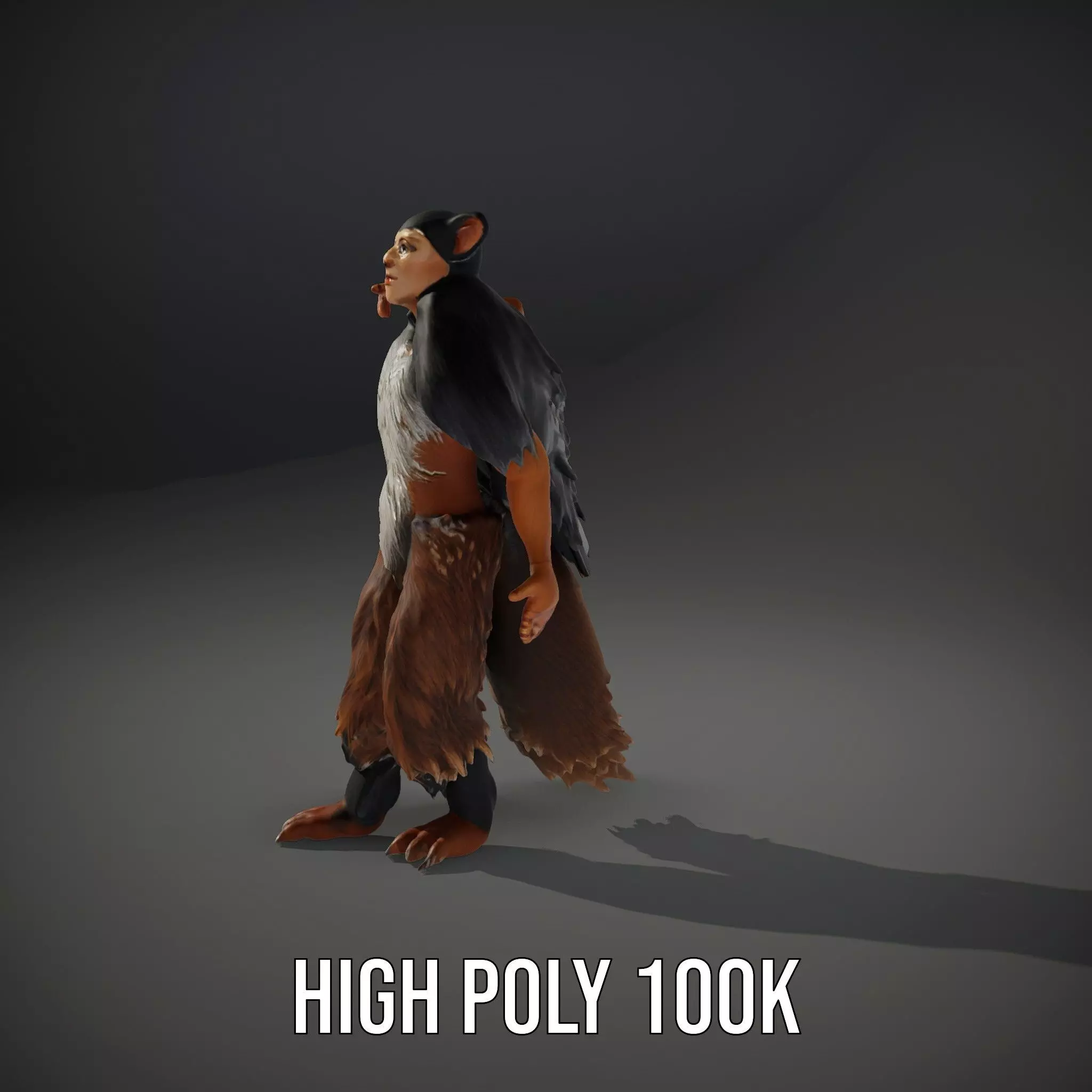 Mythical Chimera Creature model pack Low-poly 3D model_10