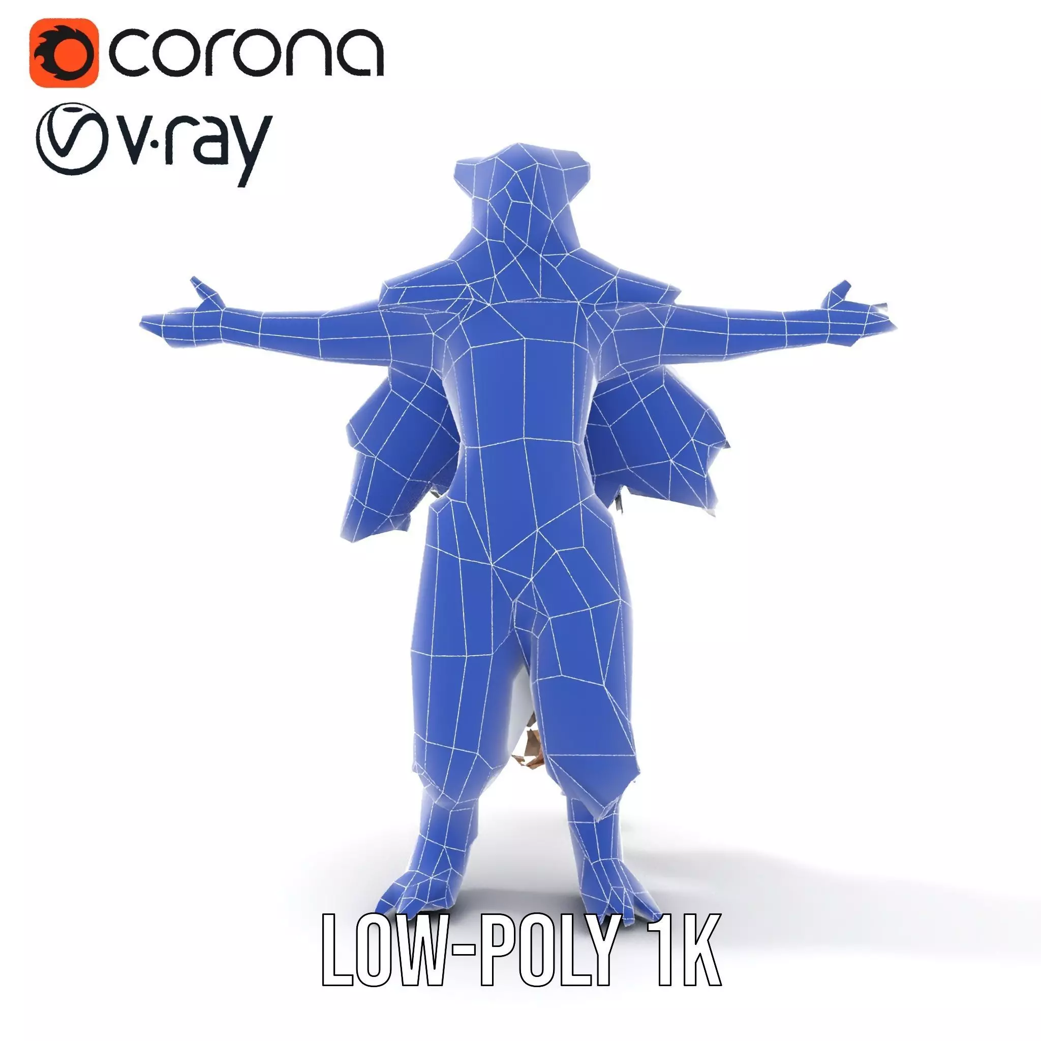 Mythical Chimera Creature model pack Low-poly 3D model_19